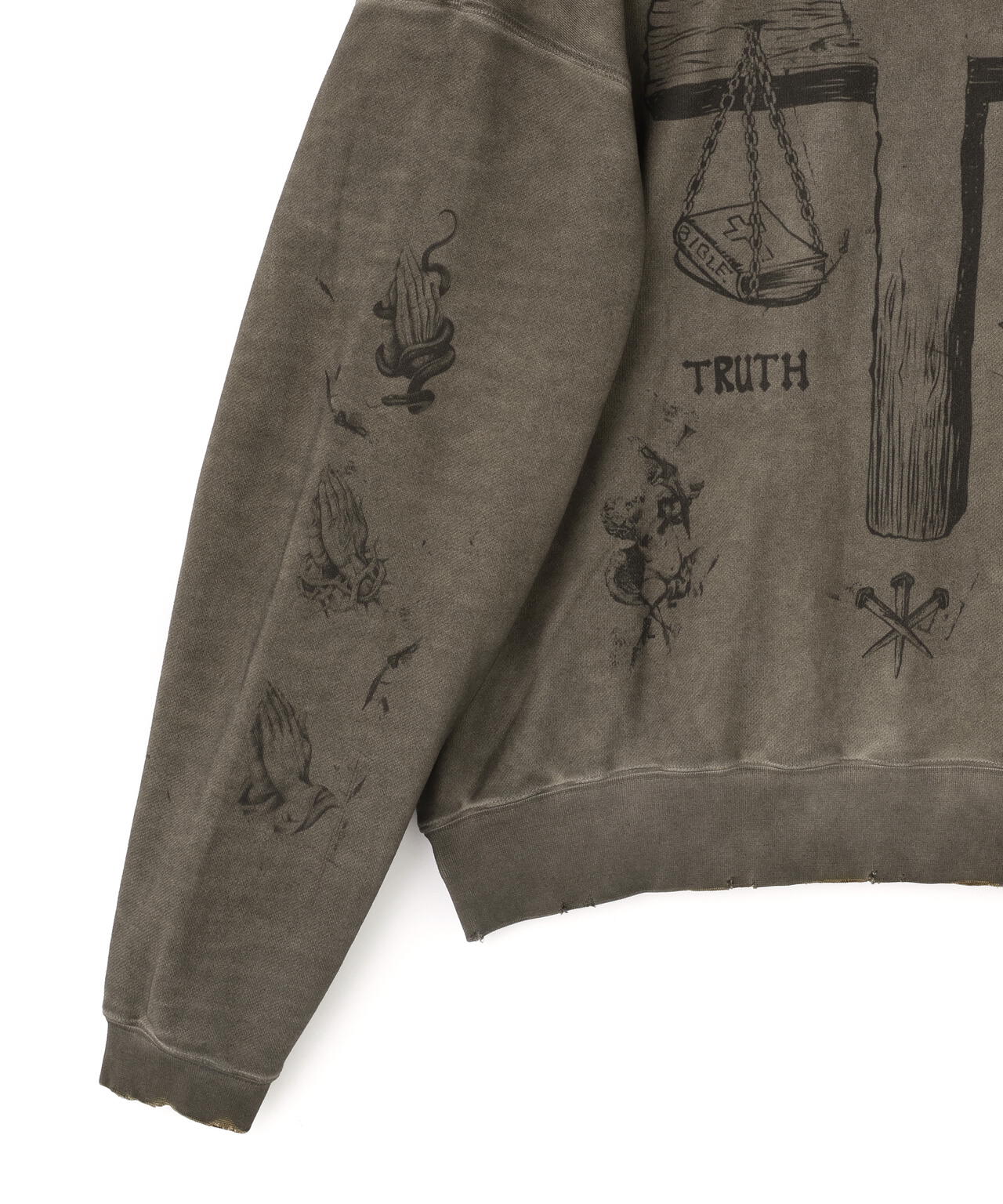 DankeSchon/ダンケシェーン/BURN CREWNECK SWEAT