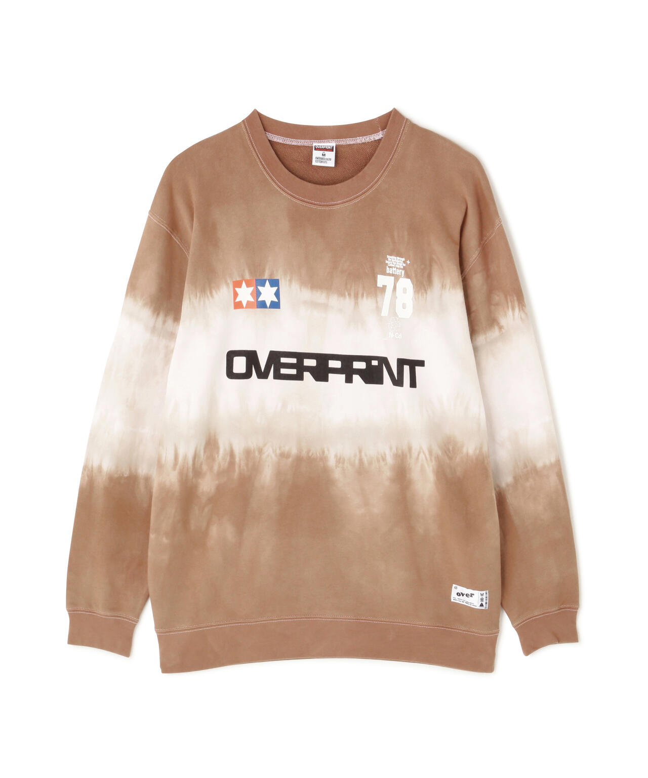 overprint/オーバープリント/SPACE DYE sweat shirts