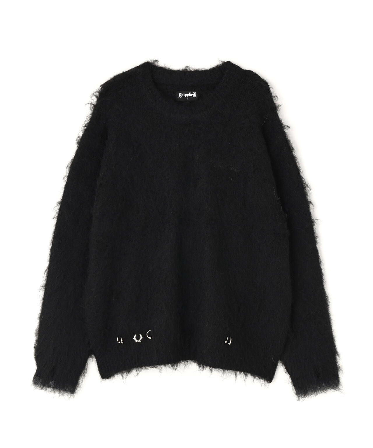 SUPPLIER/サプライヤー/TRIBAL CROSS PIERCED KNIT