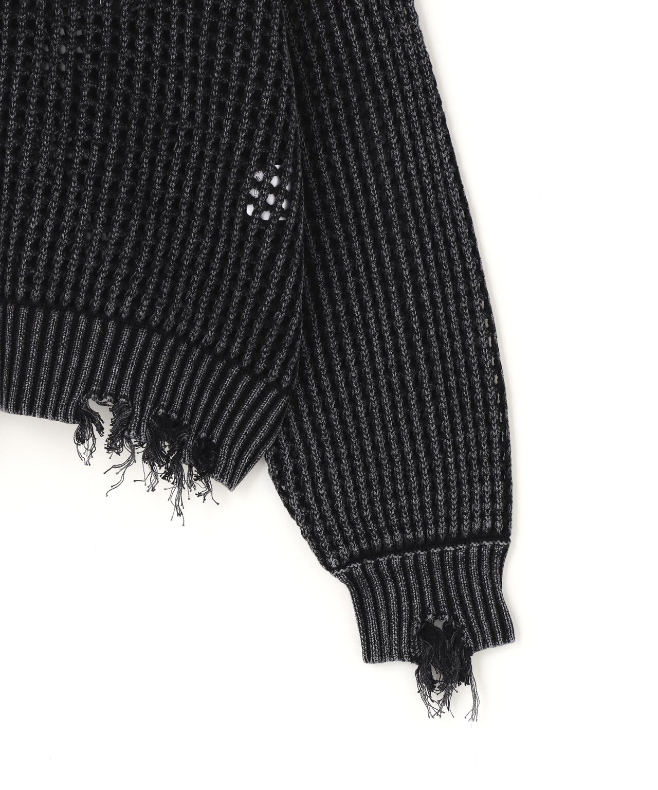 DankeSchon/ダンケシェーン/CHEMICAL MESH KNIT CREWNECK