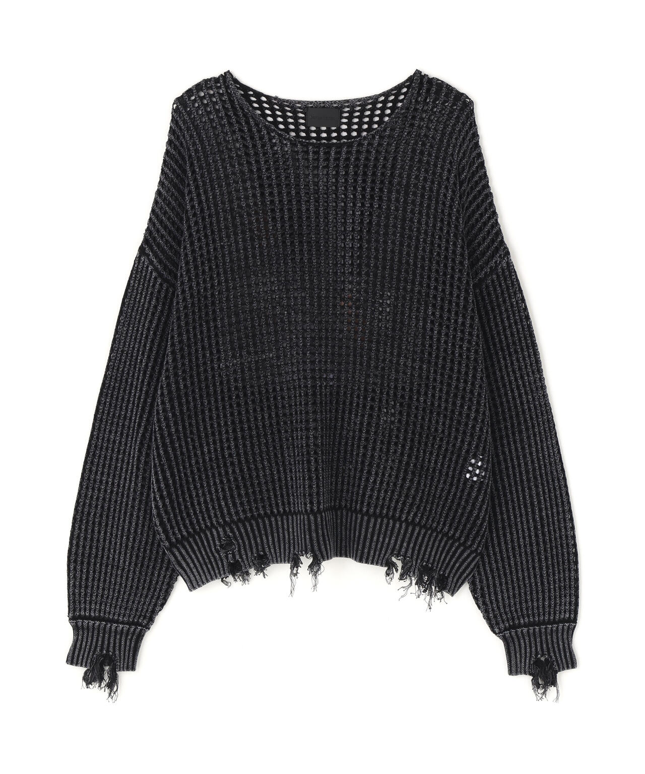 DankeSchon/ダンケシェーン/CHEMICAL MESH KNIT CREWNECK