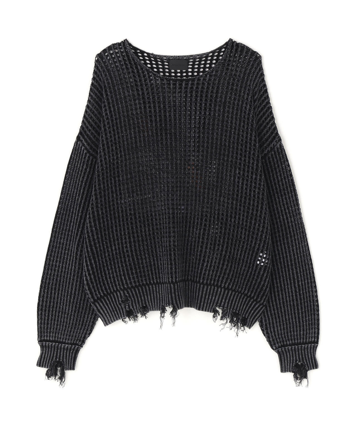 DankeSchon/ダンケシェーン/CHEMICAL MESH KNIT CREWNECK