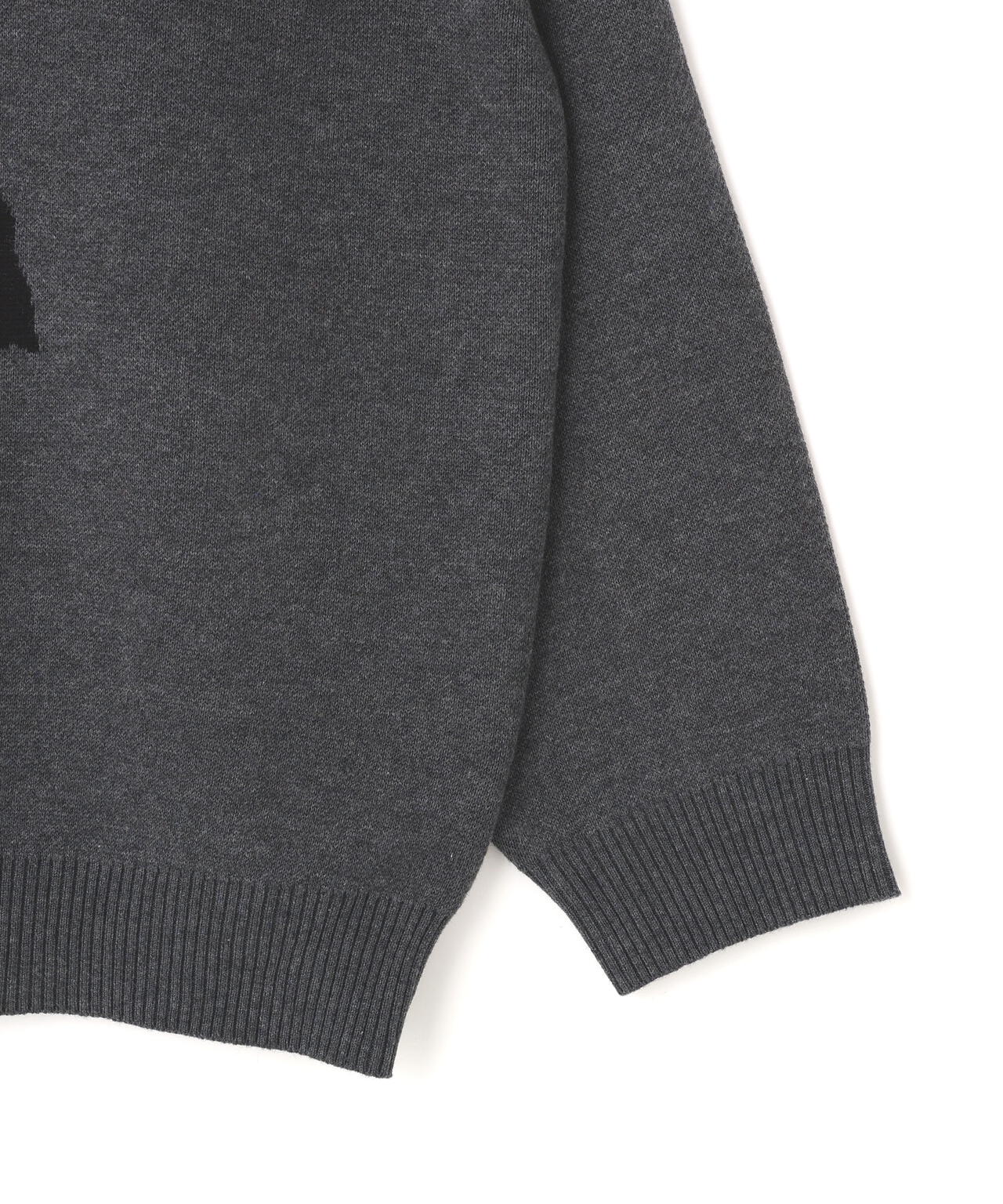 【WEB&DEPOT限定】DankeSchon/ダンケシェーン/W JACQUARD DOG KNIT