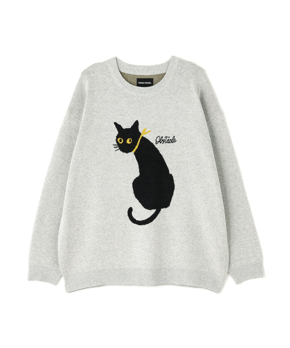 【WEB&DEPOT限定】DankeSchon/ダンケシェーン/W JACQUARD CAT KNIT