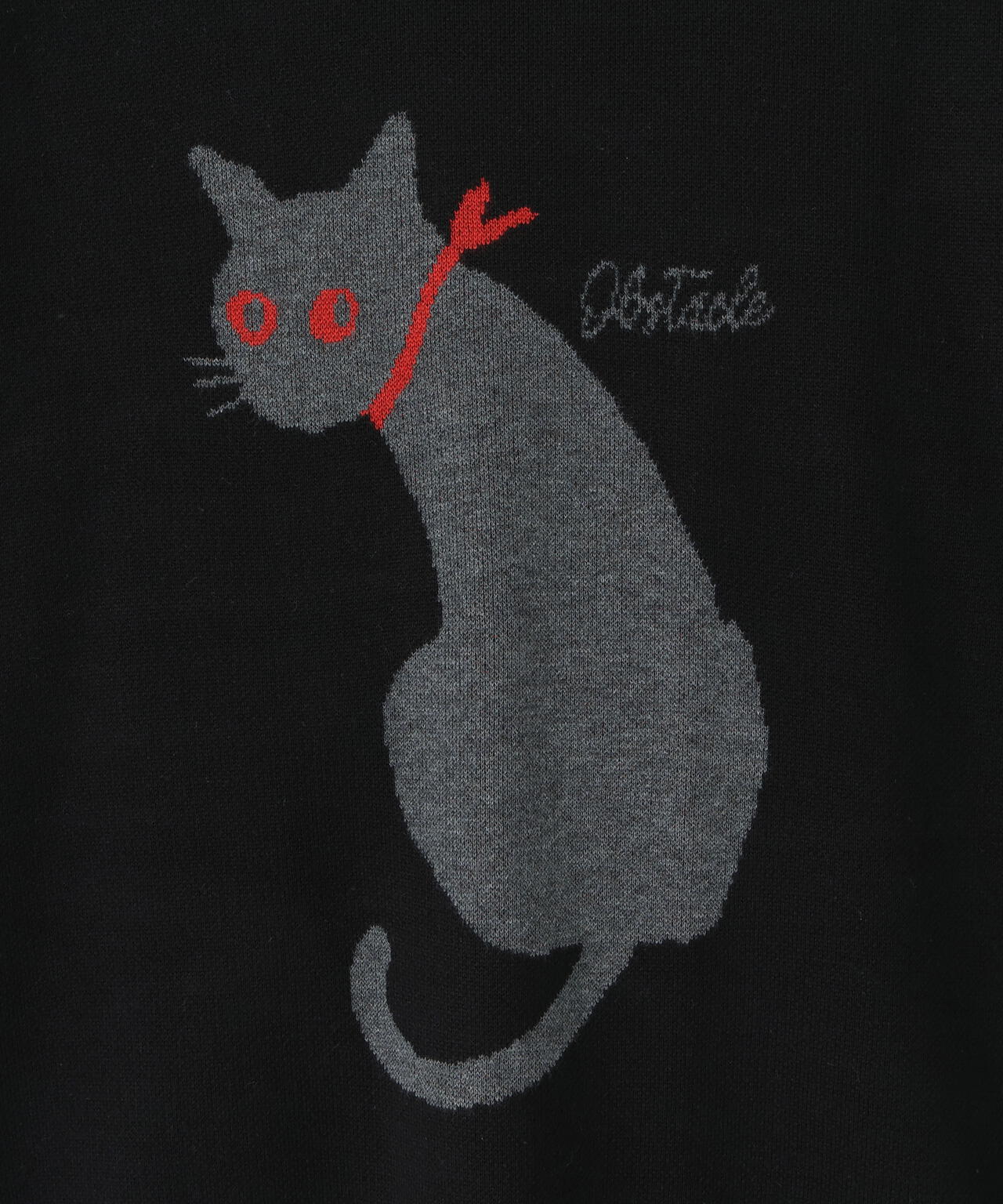 【WEB&DEPOT限定】DankeSchon/ダンケシェーン/W JACQUARD CAT KNIT