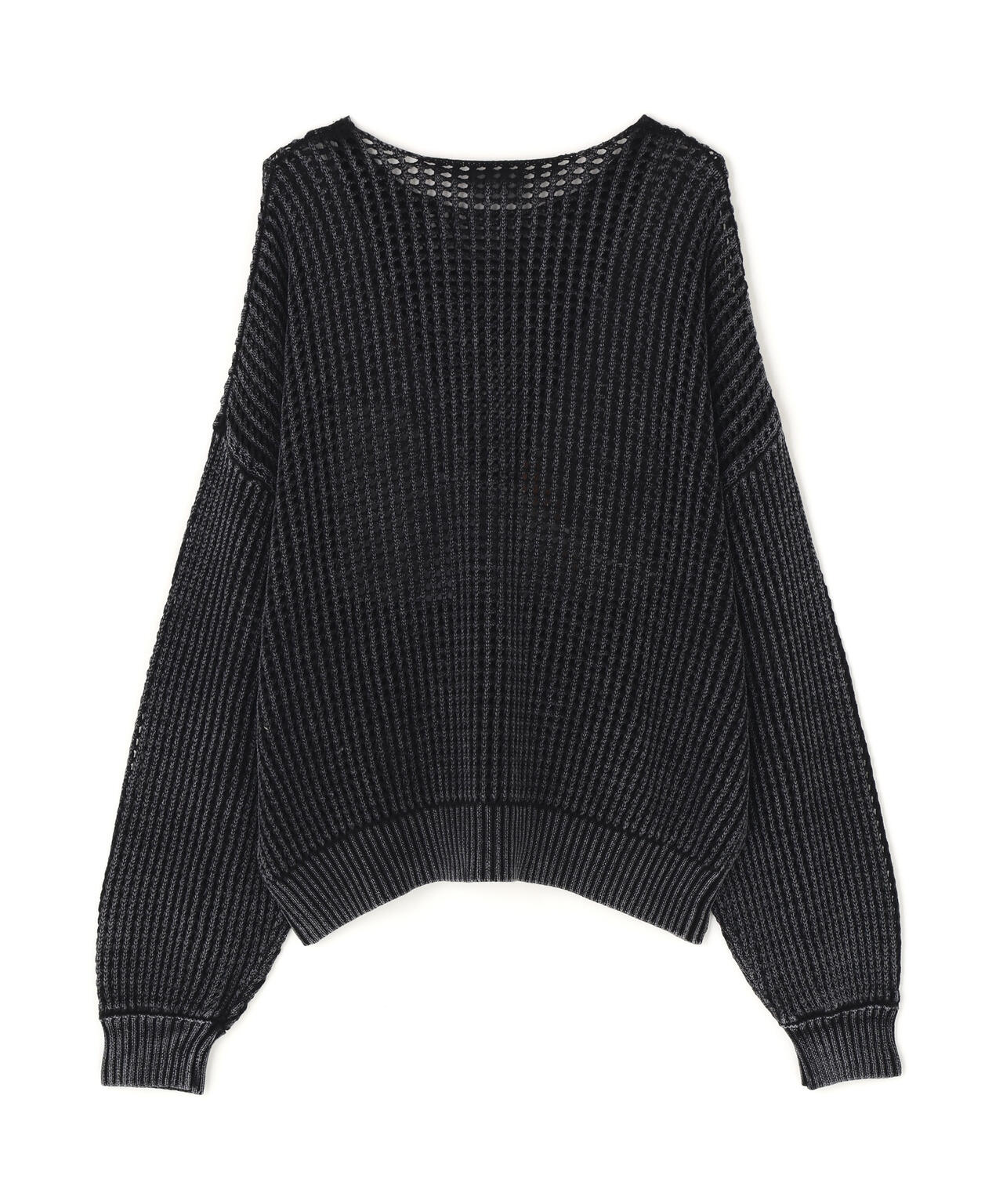 【WEB&DEPOT限定】DankeSchon/ダンケシェーン/CHEMICAL MESH KNIT CREWNECK