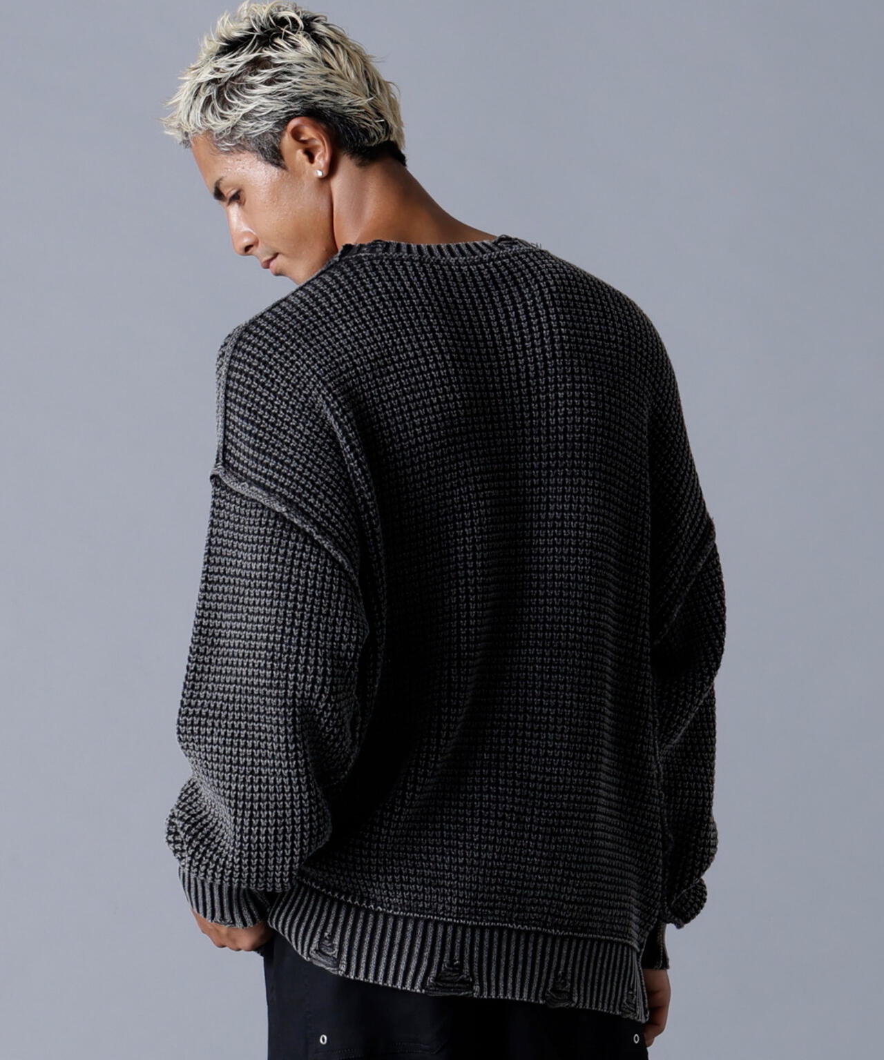 DankeSchon/ダンケシェーン/PIGMENT CHEMICAL AZE CREWNECK