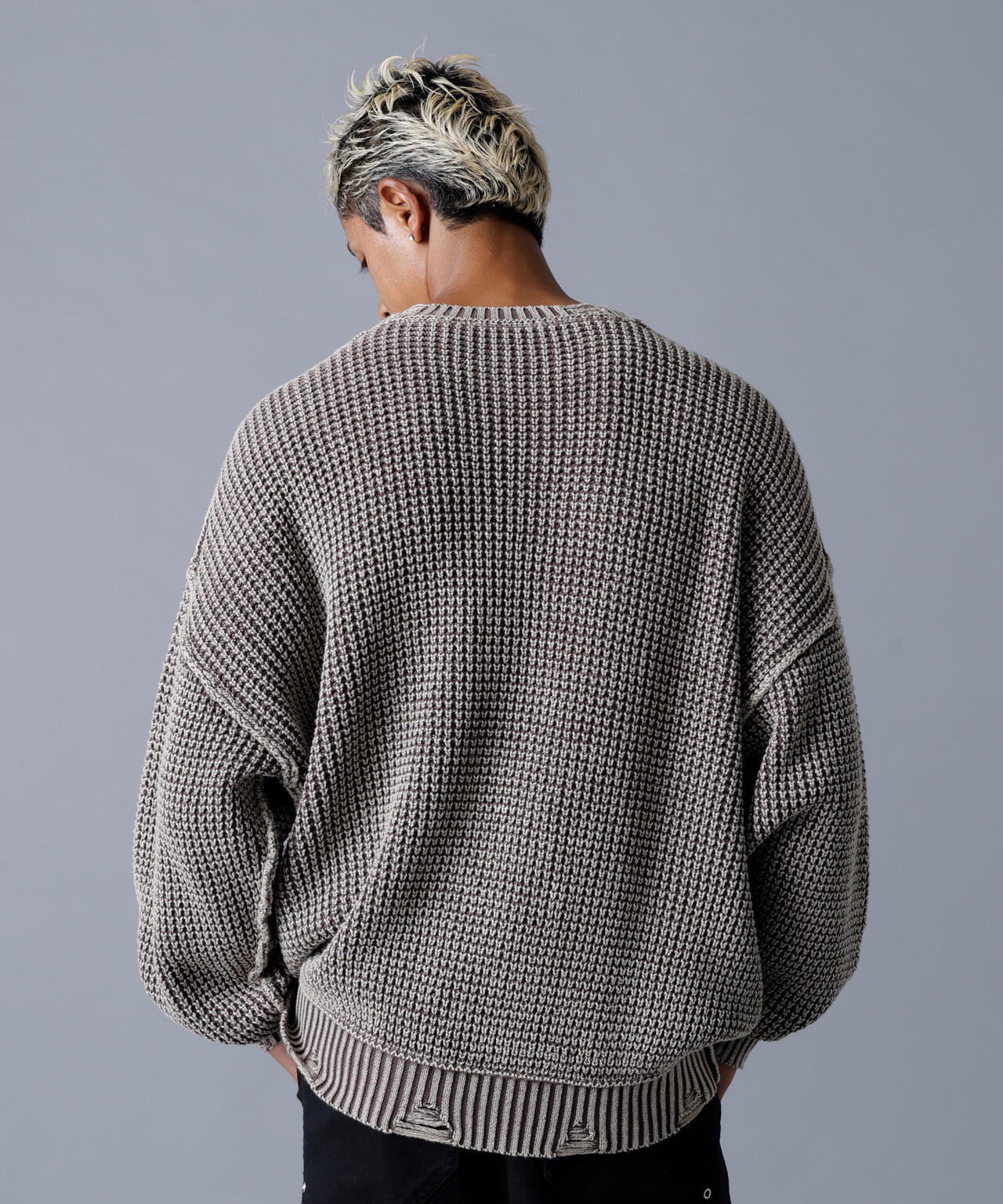 DankeSchon/ダンケシェーン/PIGMENT CHEMICAL AZE CREWNECK