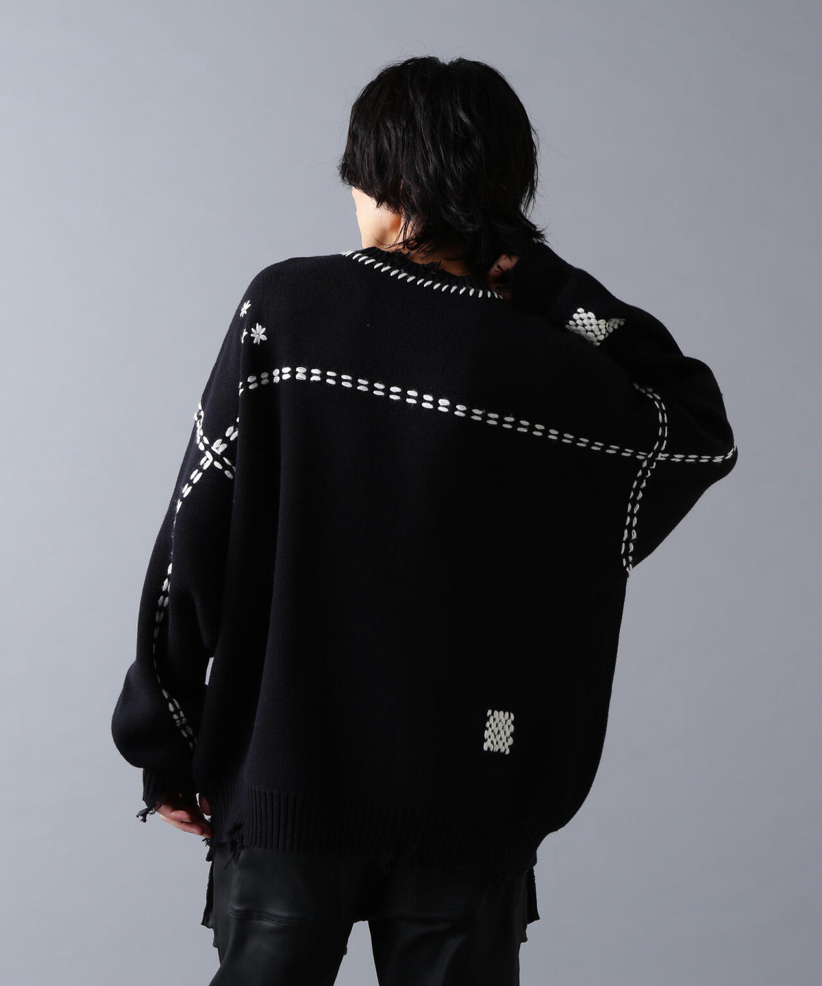 DankeSchon/ダンケシェーン/HAND STITCH KNIT CREWNECK