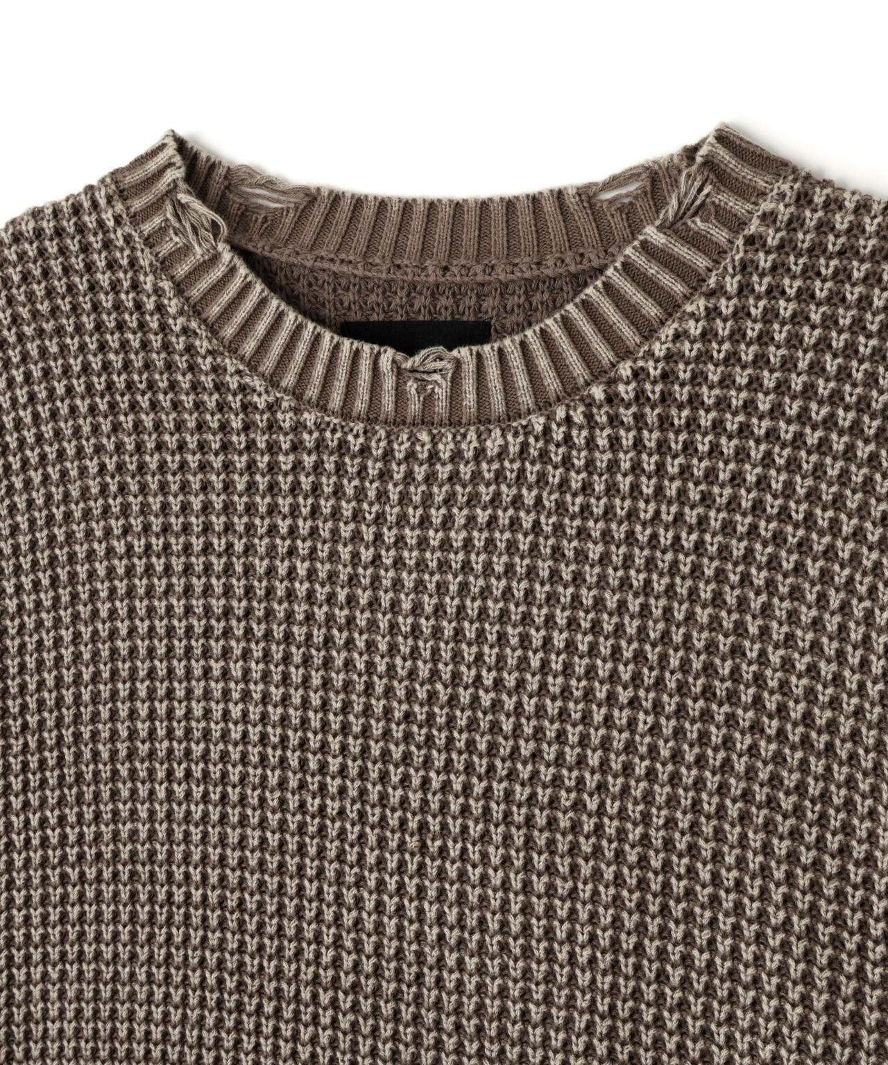 【WEB&DEPOT限定】DankeSchon/ダンケシェーン/PIGMENT STONE DAMAGE AZE CREWNECK