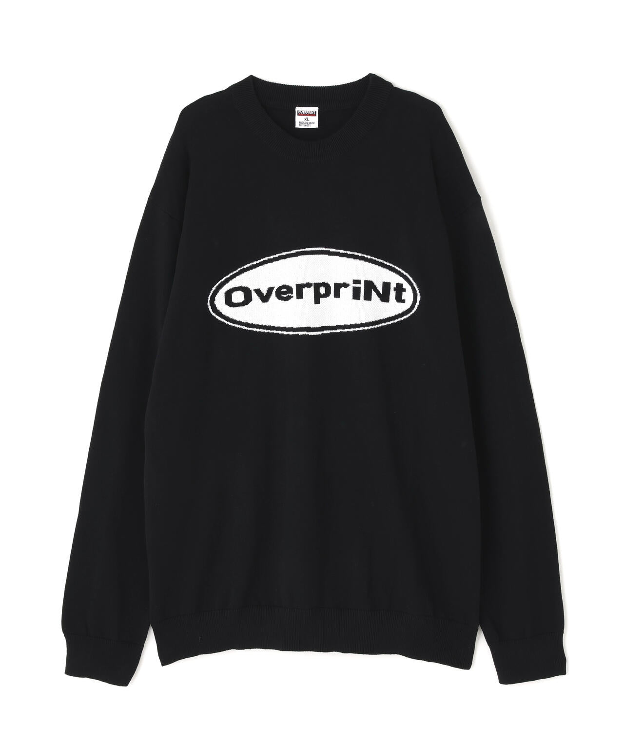 overprint/オーバープリント/OVAL V COTTON KNIT