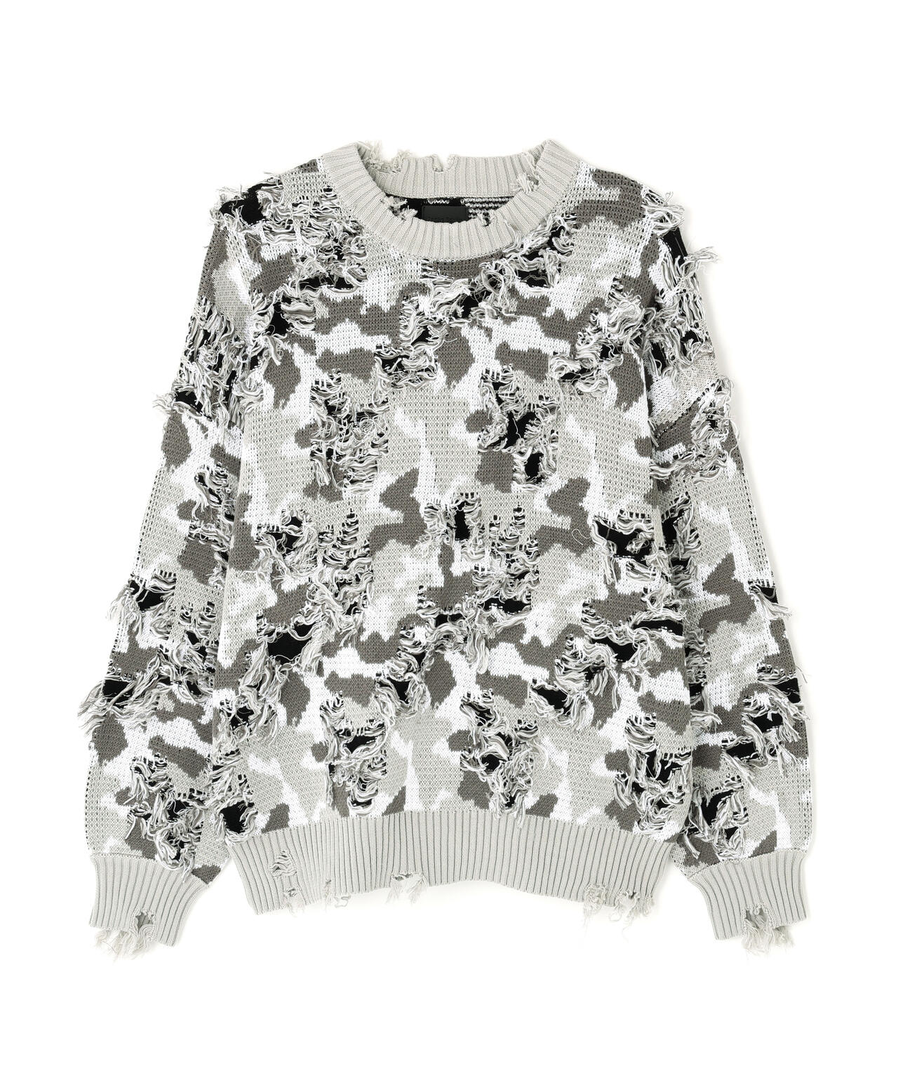 DankeSchon/ダンケシェーン/CAMO KNIT CREWNECK