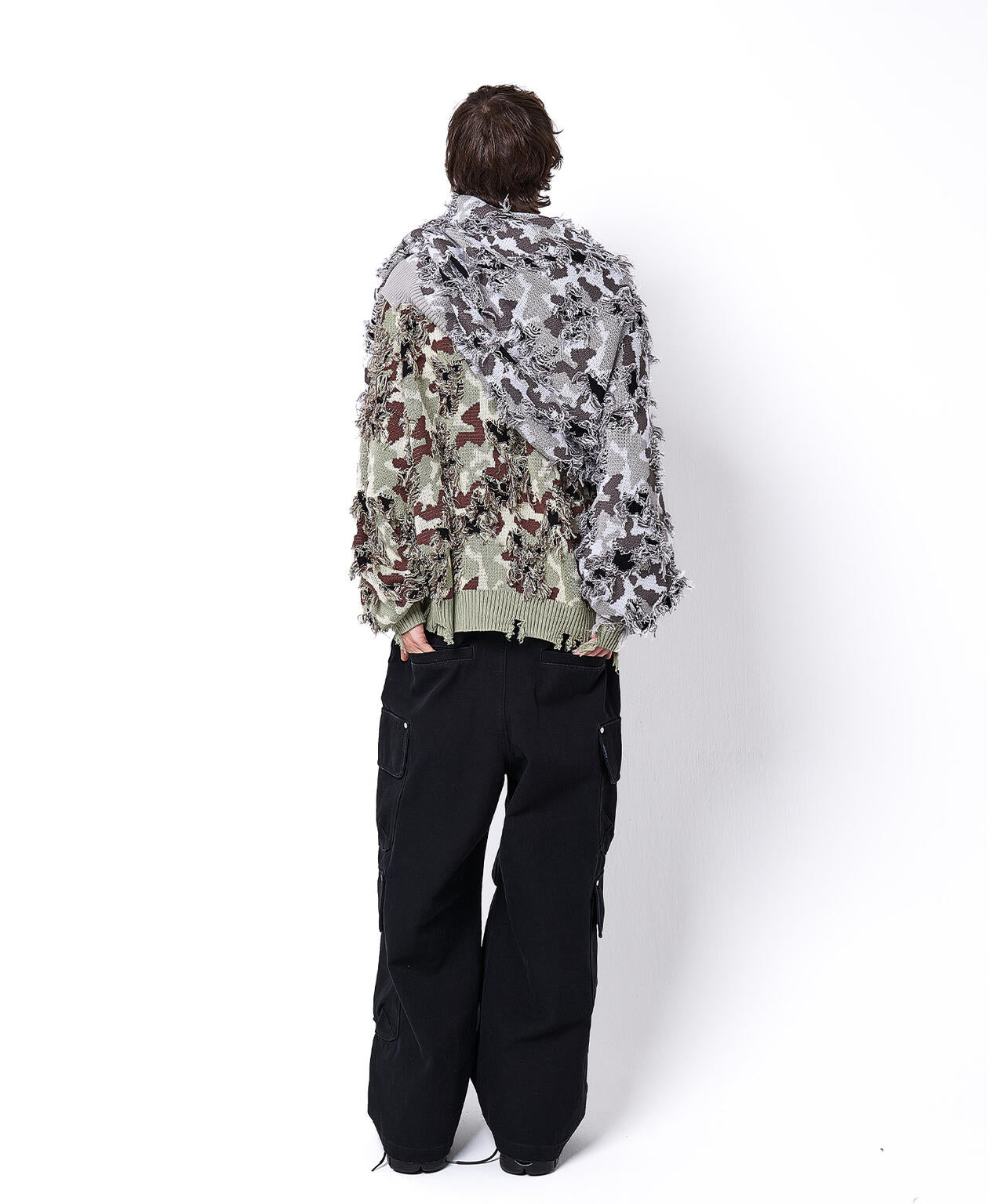 DankeSchon/ダンケシェーン/CAMO KNIT CREWNECK