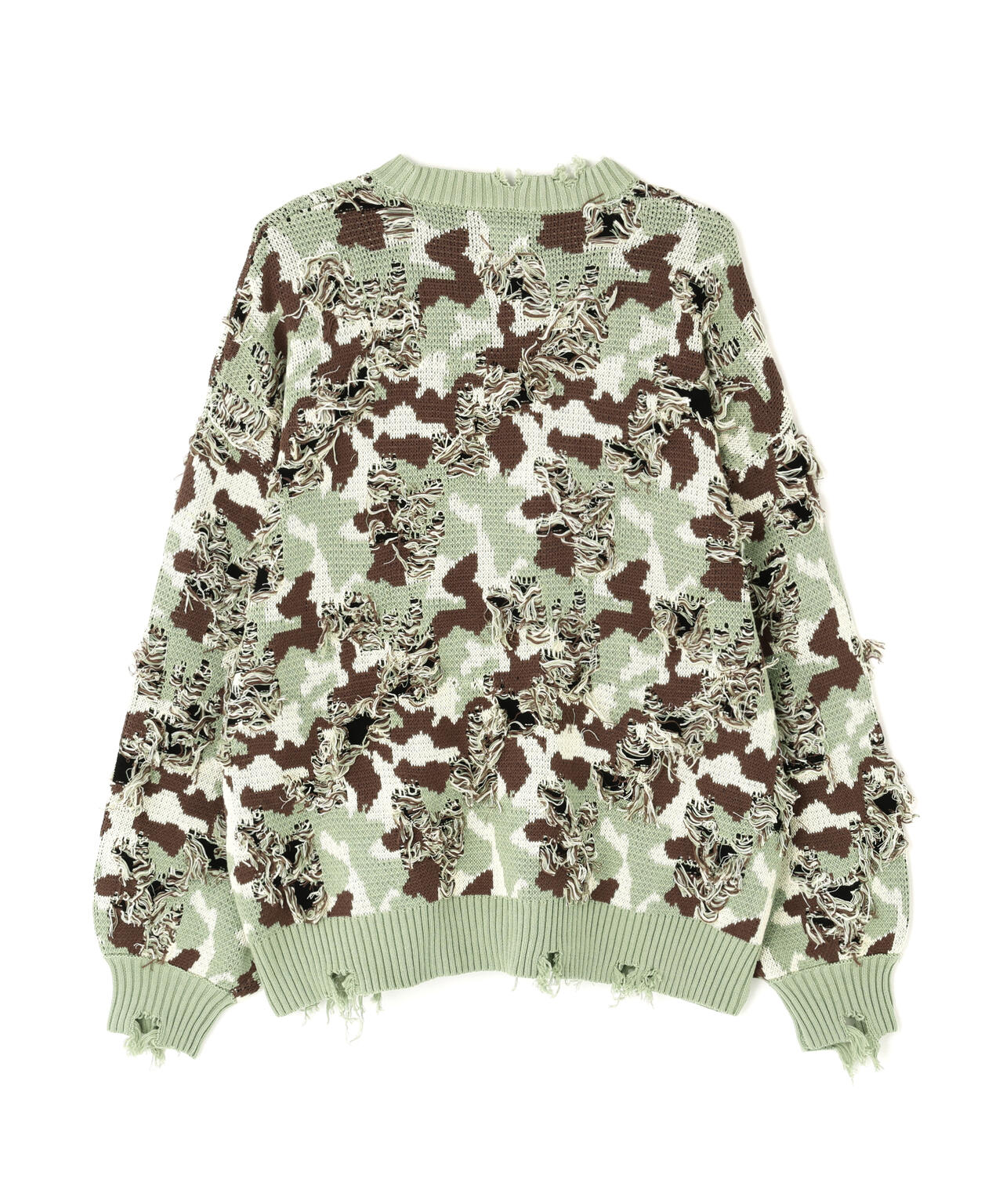 DankeSchon/ダンケシェーン/CAMO KNIT CREWNECK