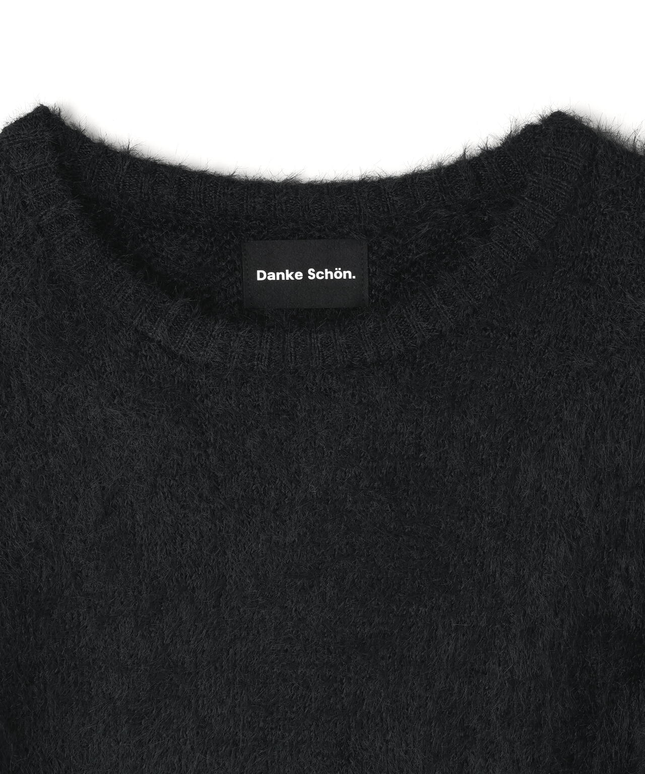 【WEB&DEPOT限定】DankeSchon/ダンケシェーン/SHAGGY CREWNECK KNIT