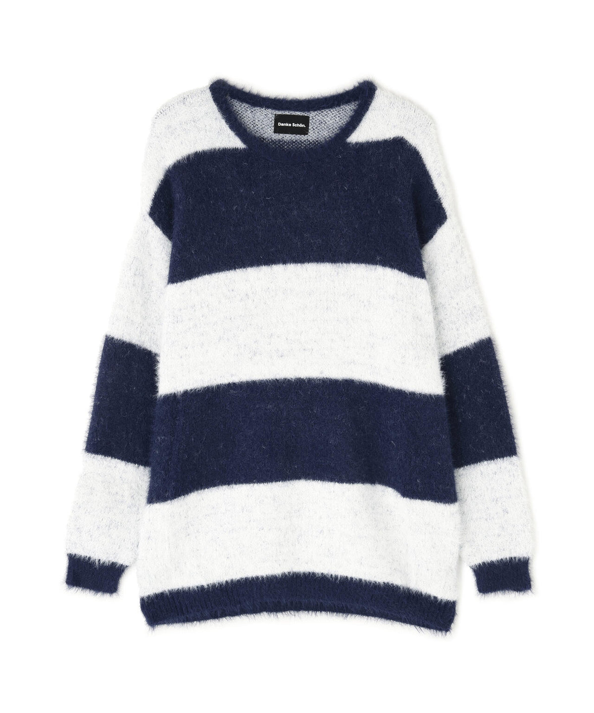 【WEB&DEPOT限定】DankeSchon/ダンケシェーン/SHAGGY BORDER CREWNECK