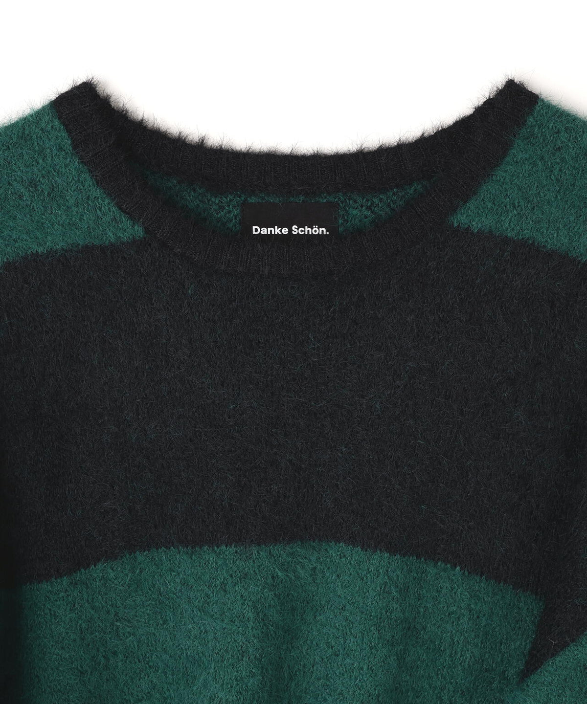 【WEB&DEPOT限定】DankeSchon/ダンケシェーン/SHAGGY BORDER CREWNECK