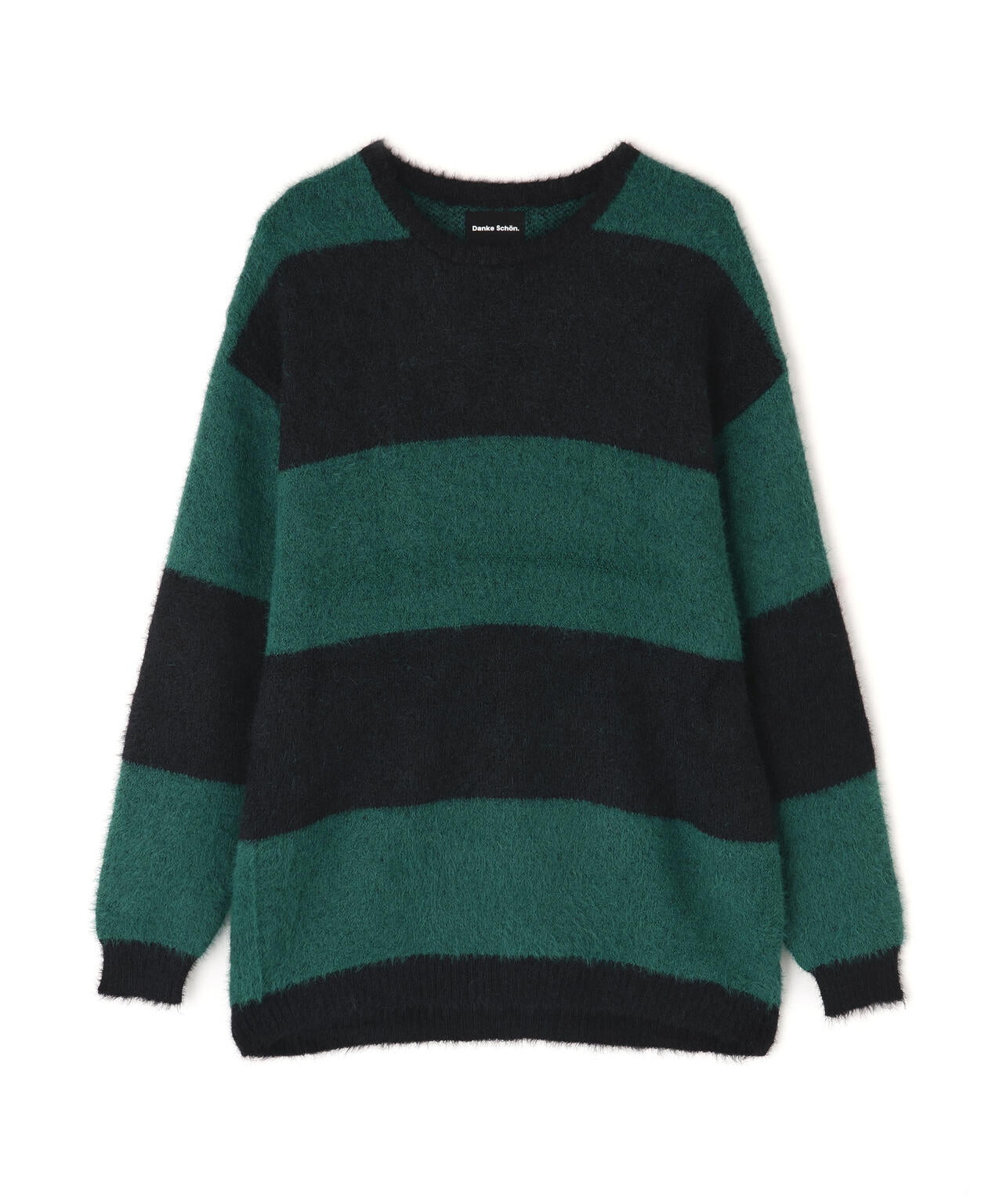 【WEB&DEPOT限定】DankeSchon/ダンケシェーン/SHAGGY BORDER CREWNECK