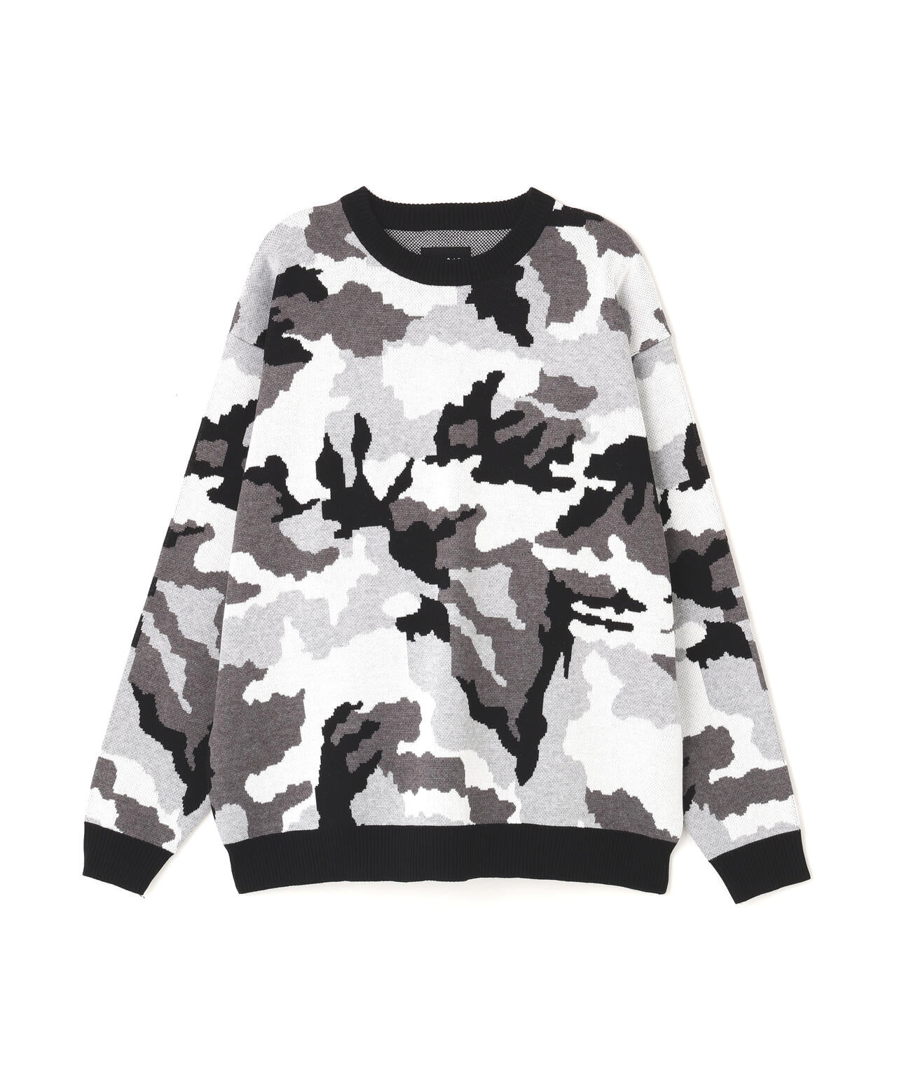 【WEB&DEPOT限定】DankeSchon/ダンケシェーン/CAMO CREWNECK KNIT