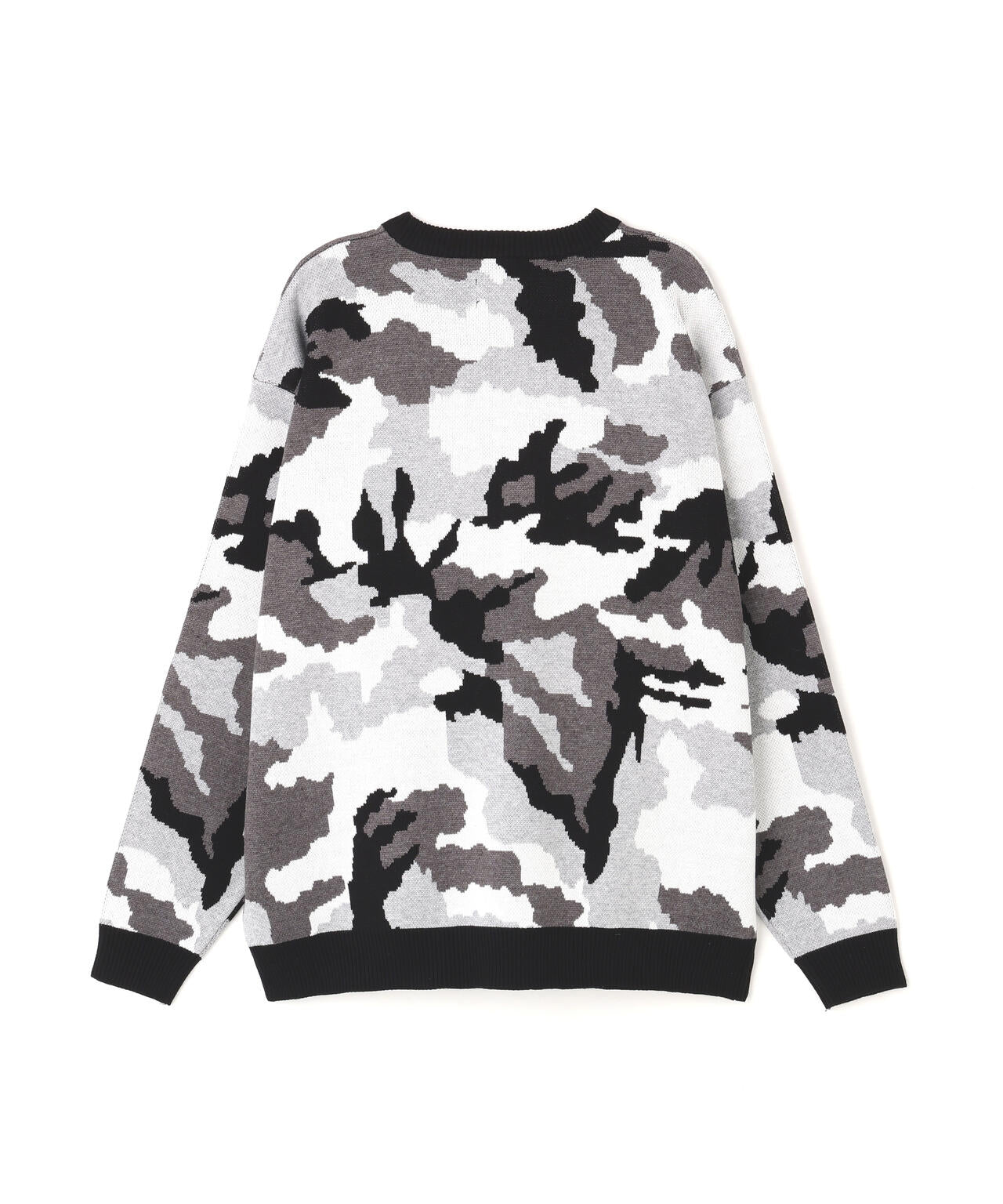 【WEB&DEPOT限定】DankeSchon/ダンケシェーン/CAMO CREWNECK KNIT