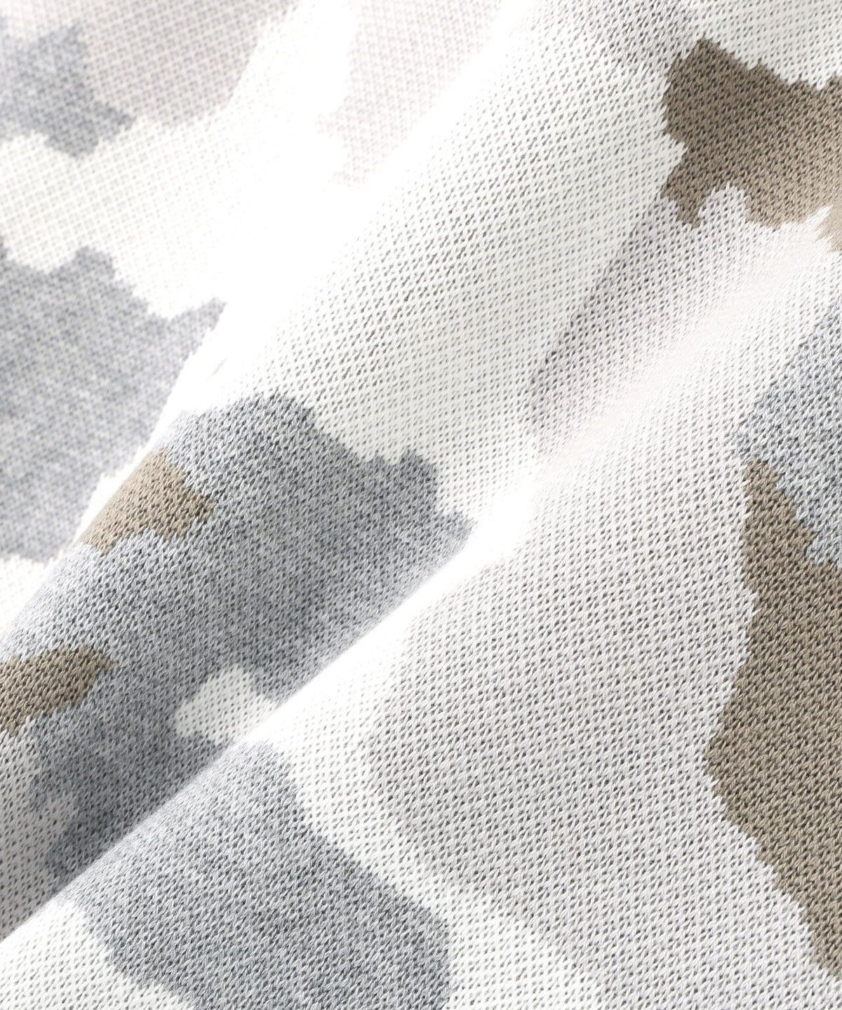 【WEB&DEPOT限定】DankeSchon/ダンケシェーン/CAMO CREWNECK KNIT