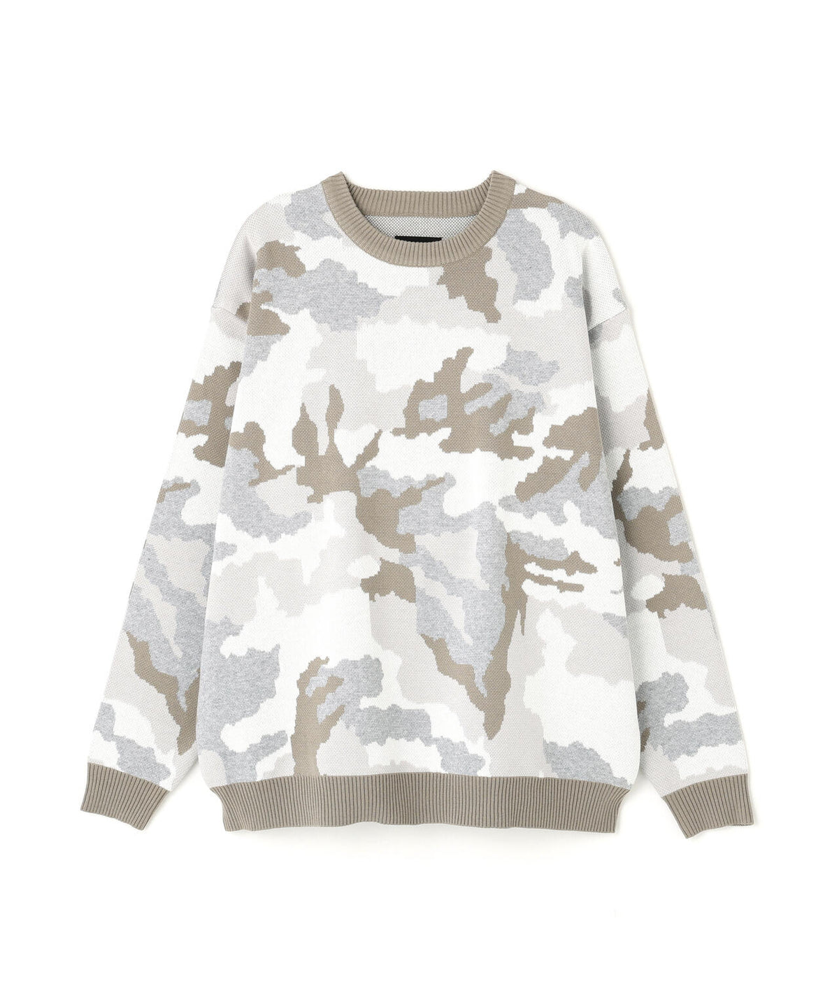 【WEB&DEPOT限定】DankeSchon/ダンケシェーン/CAMO CREWNECK KNIT