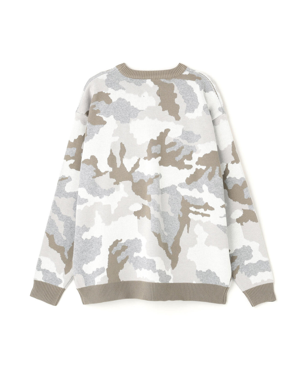 【WEB&DEPOT限定】DankeSchon/ダンケシェーン/CAMO CREWNECK KNIT