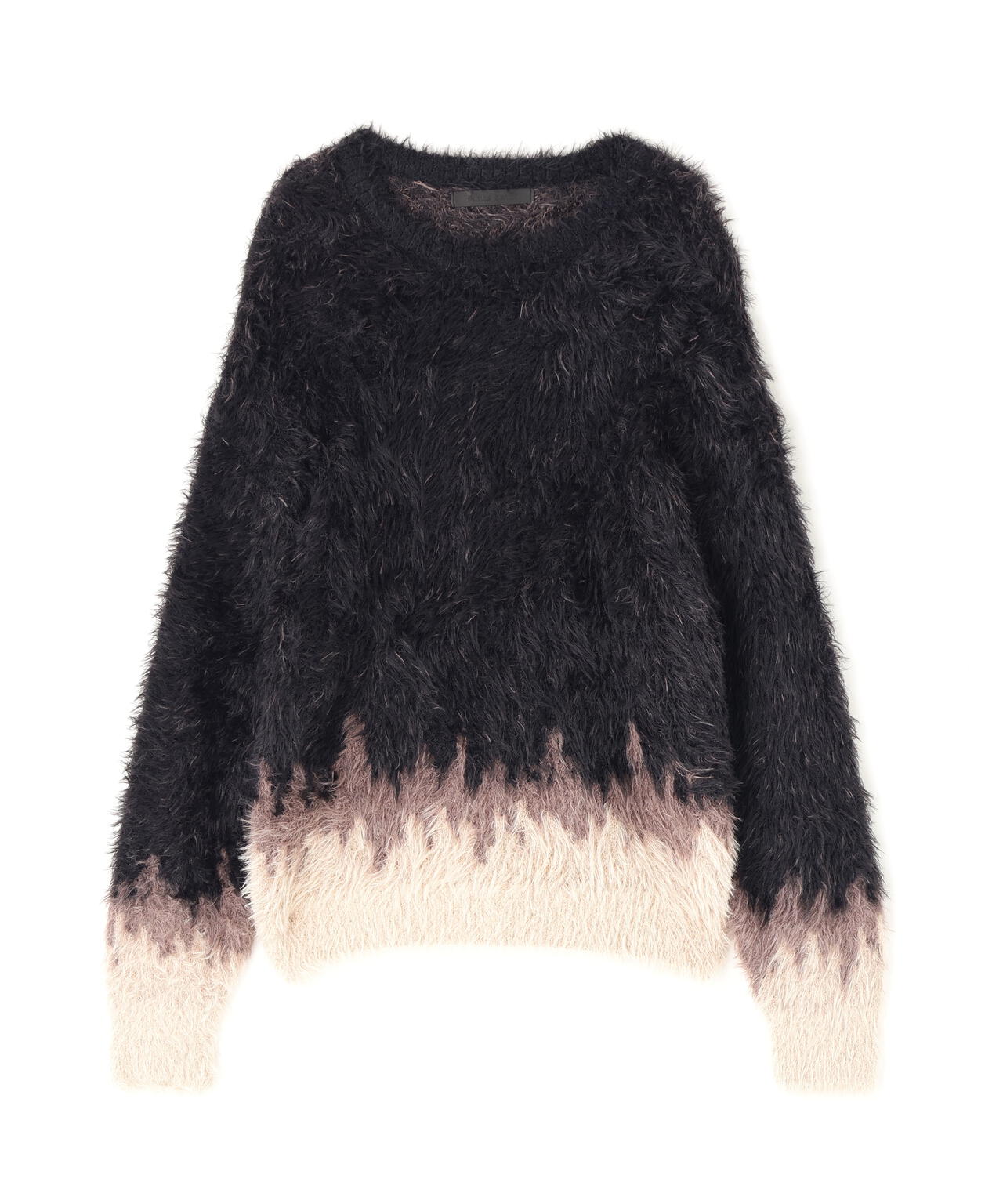 DankeSchon/ダンケシェーン/NYLON SHAGGY CREWNECK SWITCH