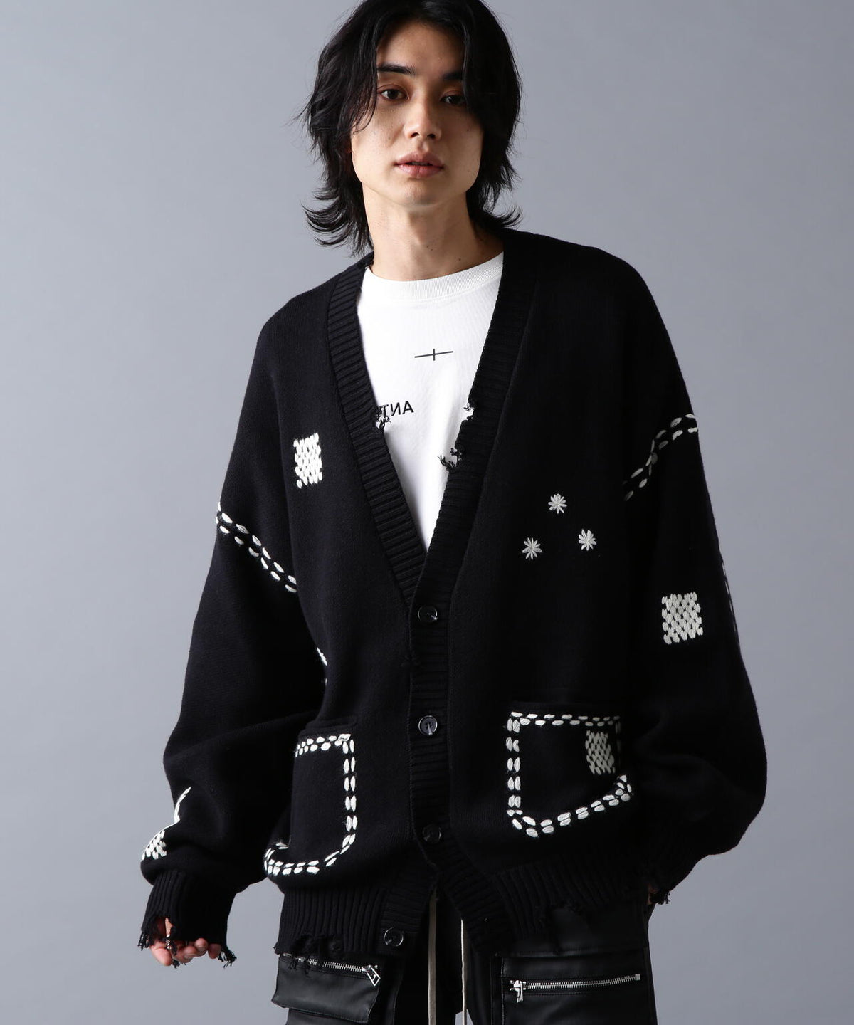 DankeSchon/ダンケシェーン/HAND STITCH KNIT CARDIGAN