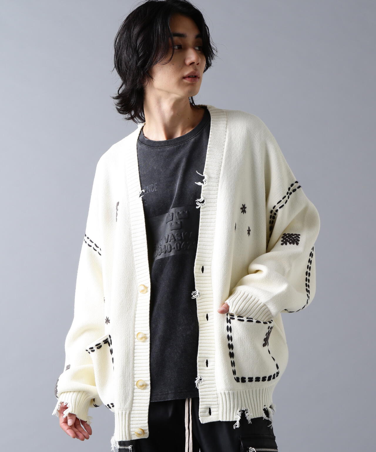 DankeSchon/ダンケシェーン/HAND STITCH KNIT CARDIGAN