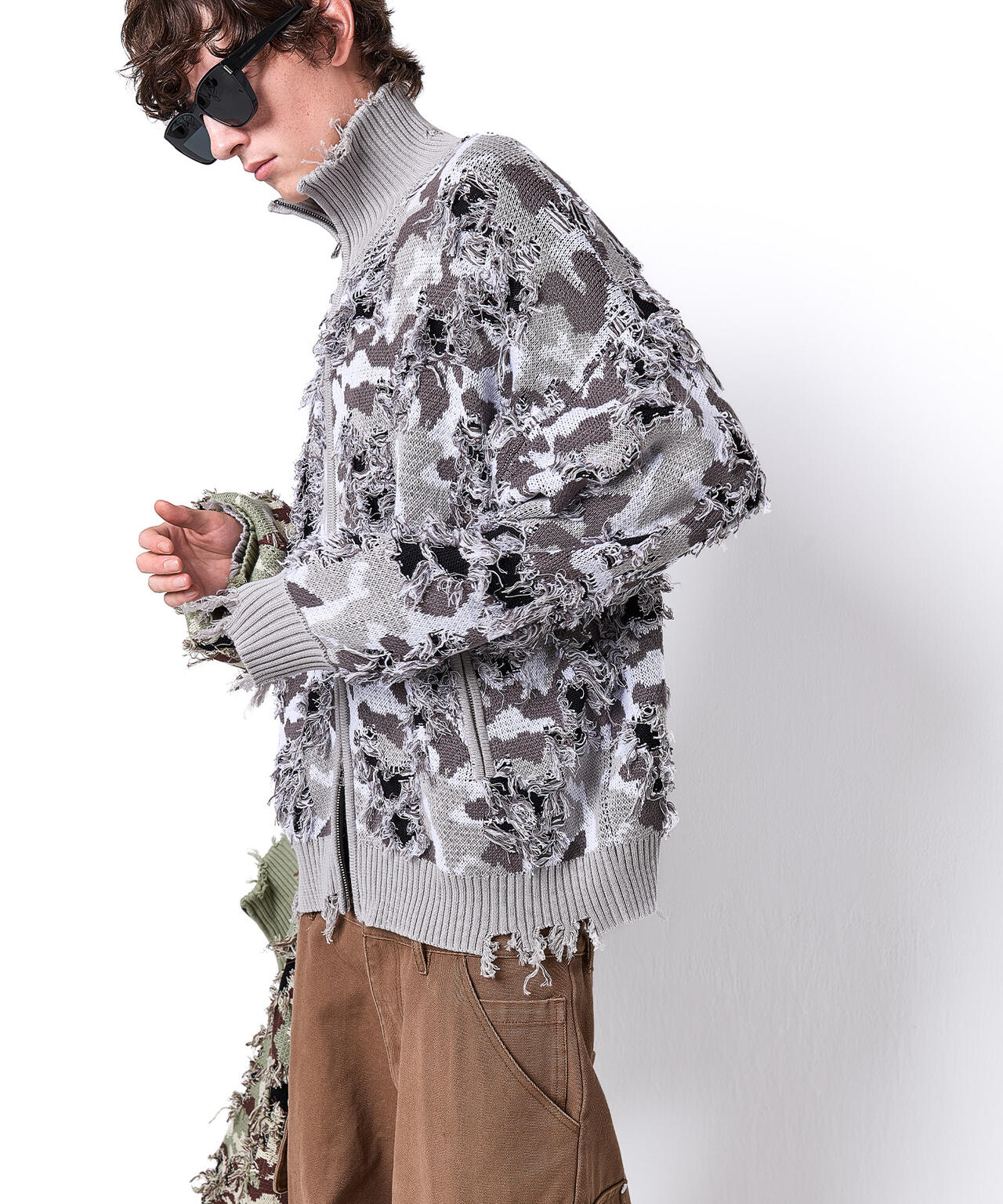 DankeSchon/ダンケシェーン/CAMO KNIT DRIVERS