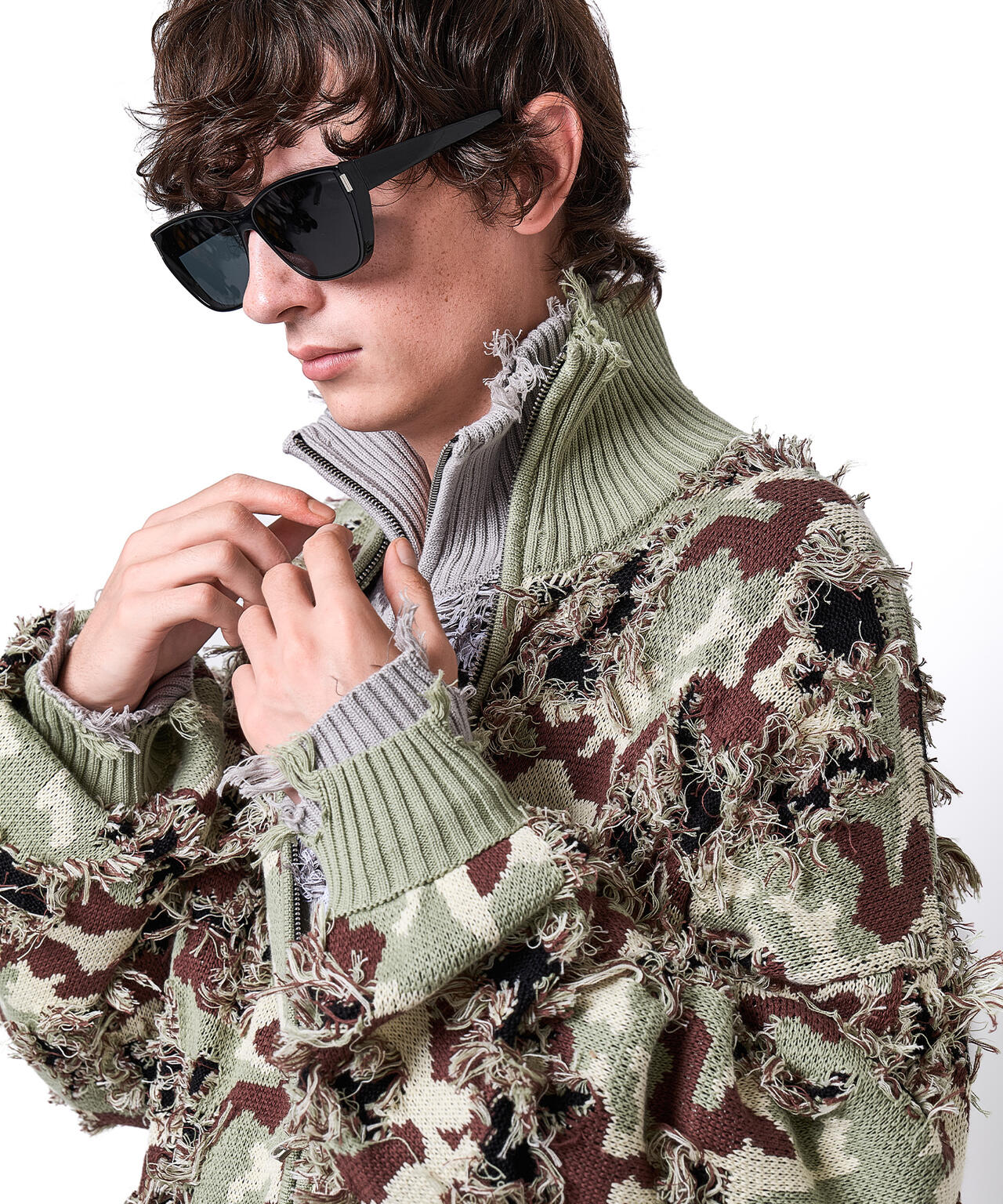 DankeSchon/ダンケシェーン/CAMO KNIT DRIVERS