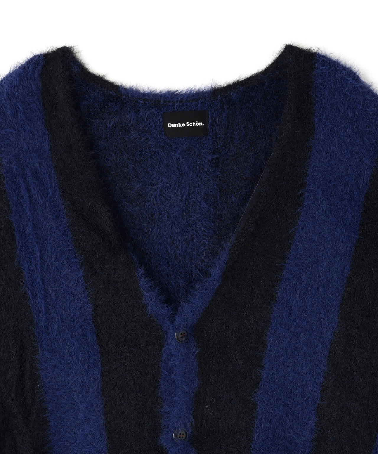 【WEB&DEPOT限定】DankeSchon/ダンケシェーン/SHAGGY STRIPE CARDIGAN