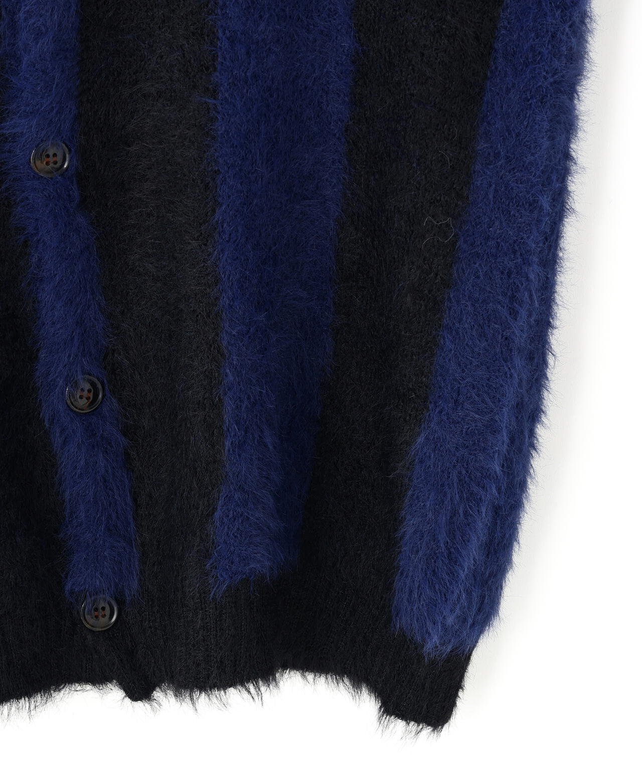 【WEB&DEPOT限定】DankeSchon/ダンケシェーン/SHAGGY STRIPE CARDIGAN