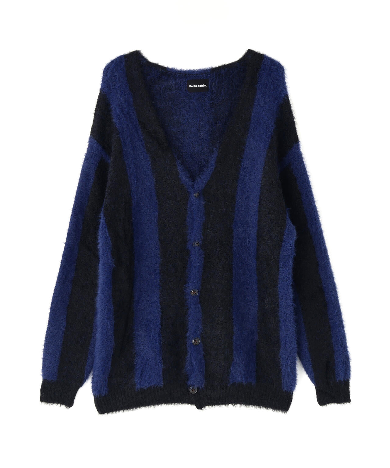 【WEB&DEPOT限定】DankeSchon/ダンケシェーン/SHAGGY STRIPE CARDIGAN