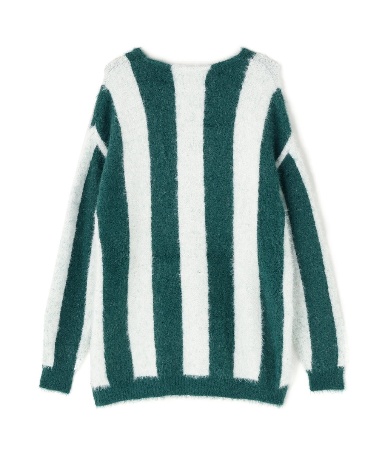 【WEB&DEPOT限定】DankeSchon/ダンケシェーン/SHAGGY STRIPE CARDIGAN