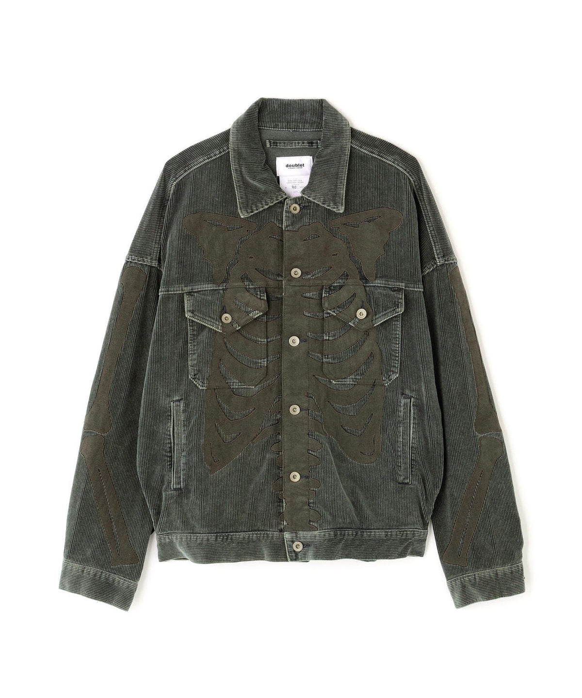 doublet/ダブレット/BONE APPLIQUE CORDUROY JACKET