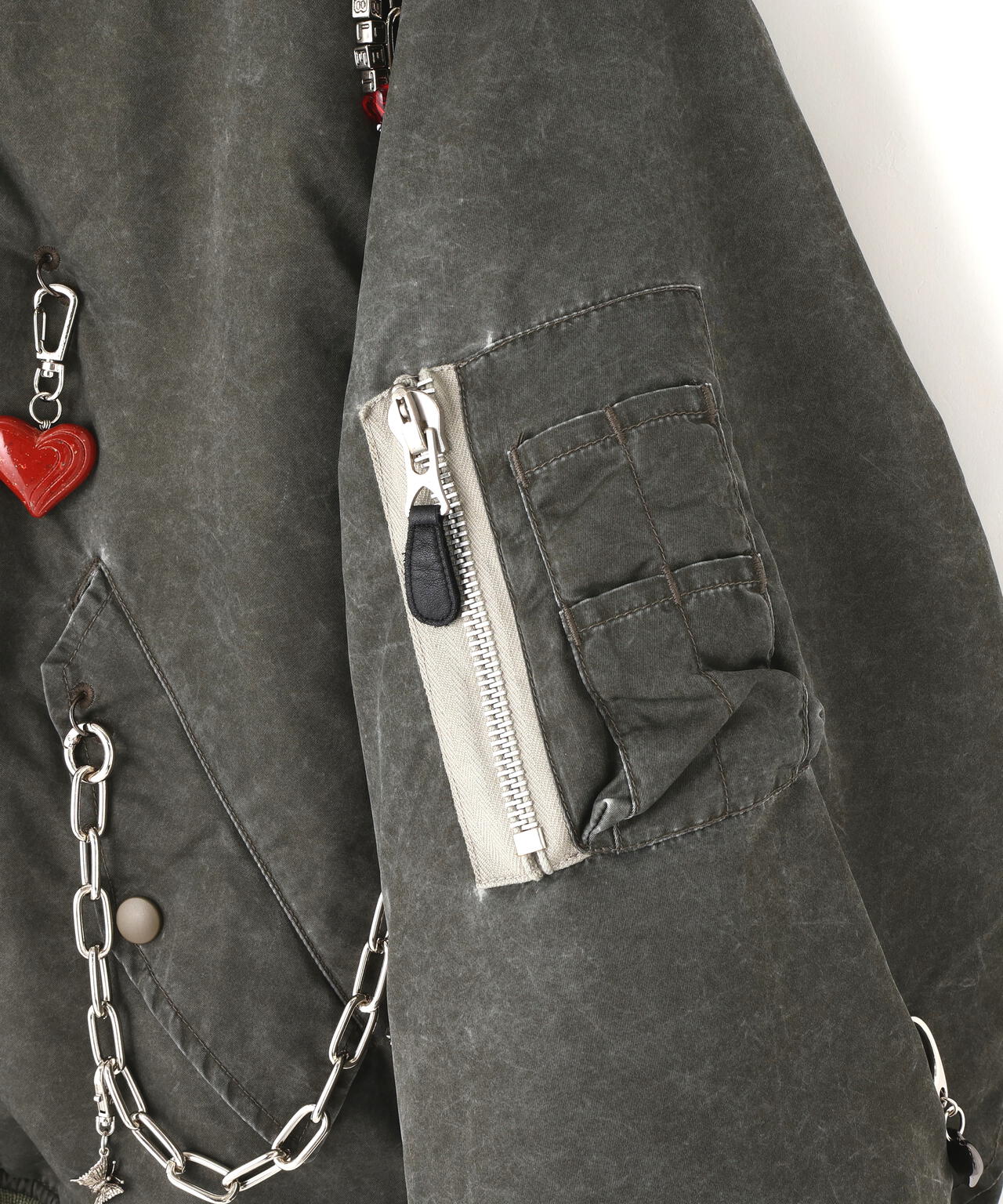 doublet/ダブレット/KEY CHAIN DECORATED BOMBER JACKET