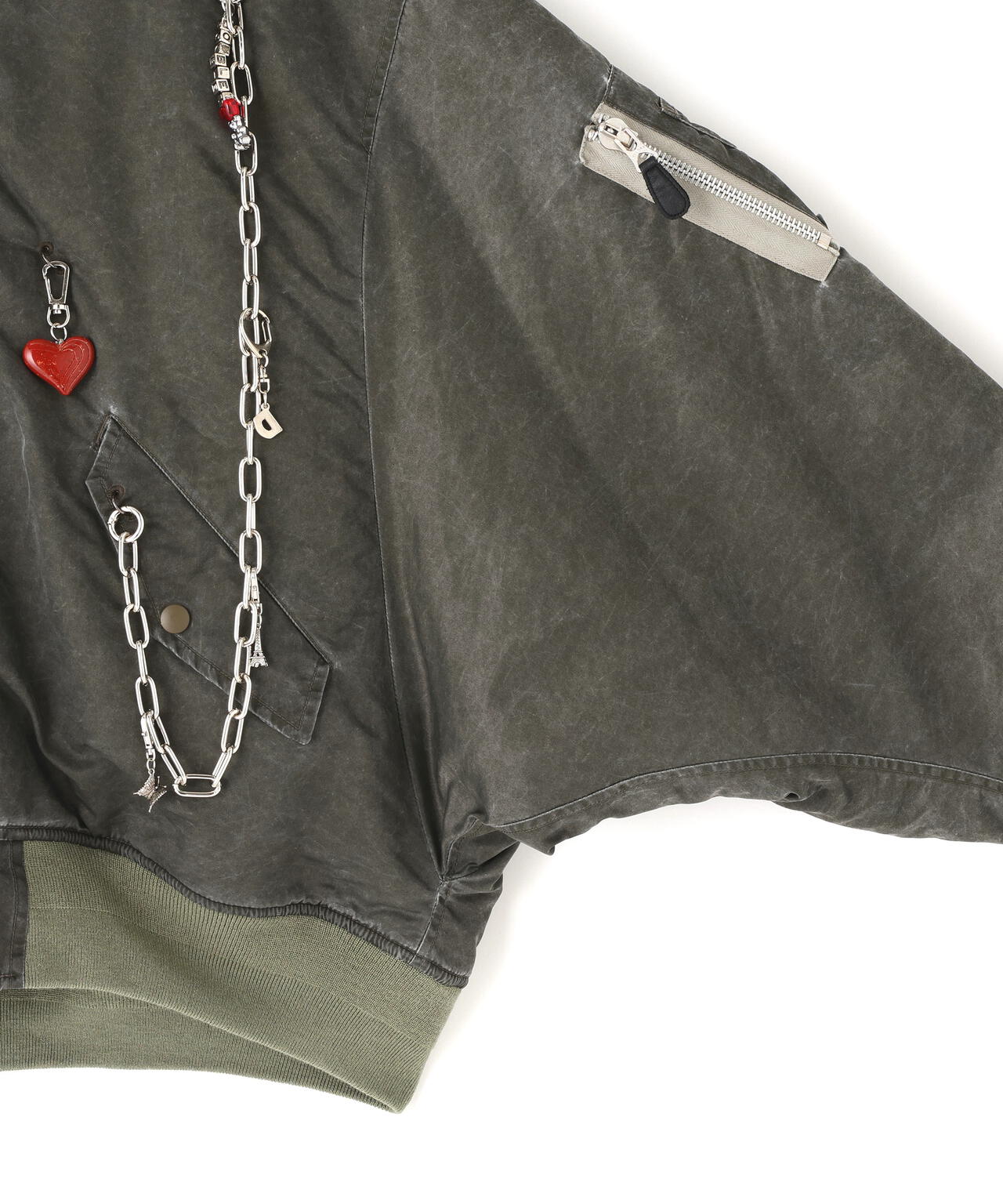doublet/ダブレット/KEY CHAIN DECORATED BOMBER JACKET
