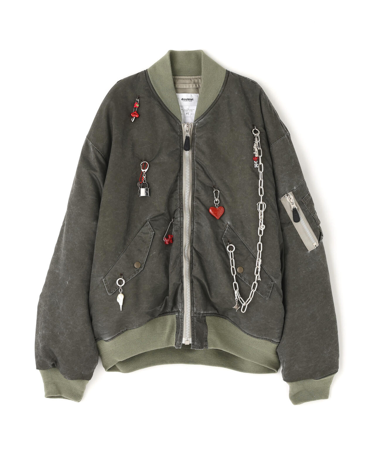 doublet/ダブレット/KEY CHAIN DECORATED BOMBER JACKET