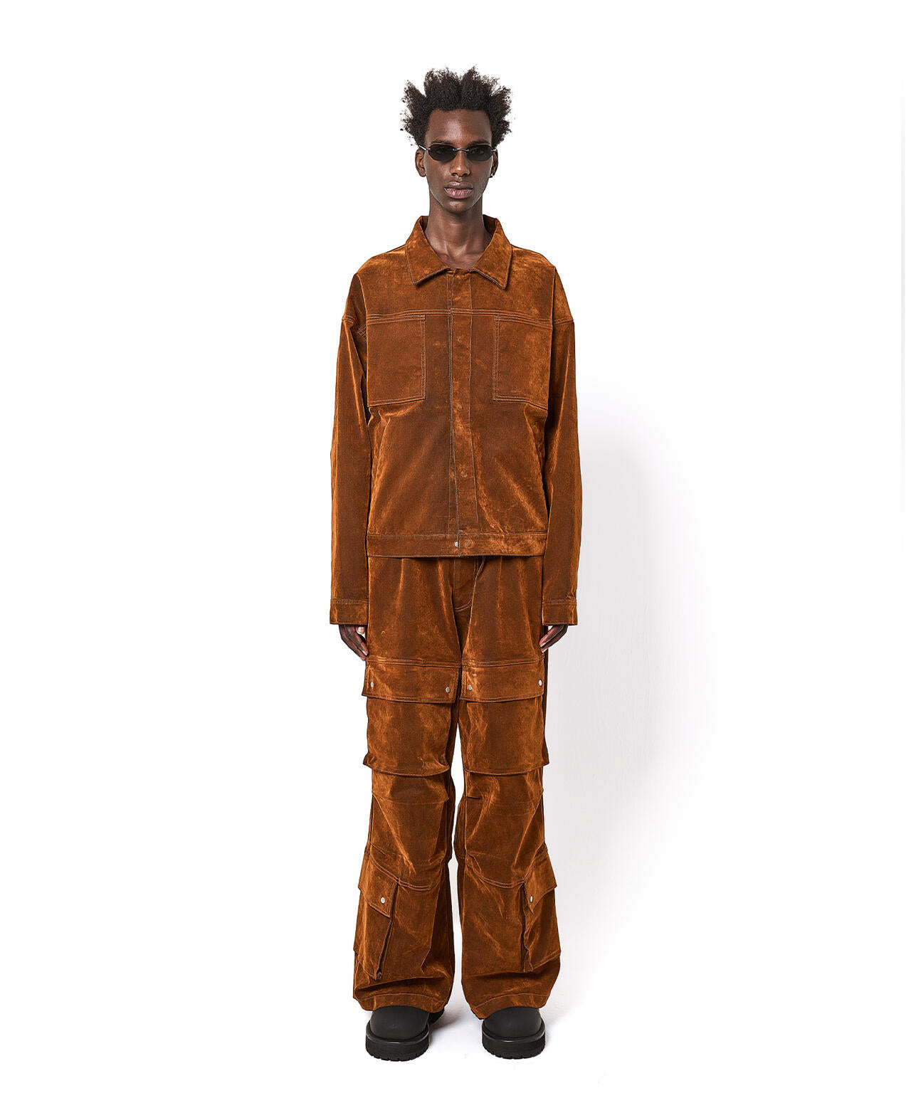 DankeSchon/ダンケシェーン/FLOCKY DENIM SHORT JACKET