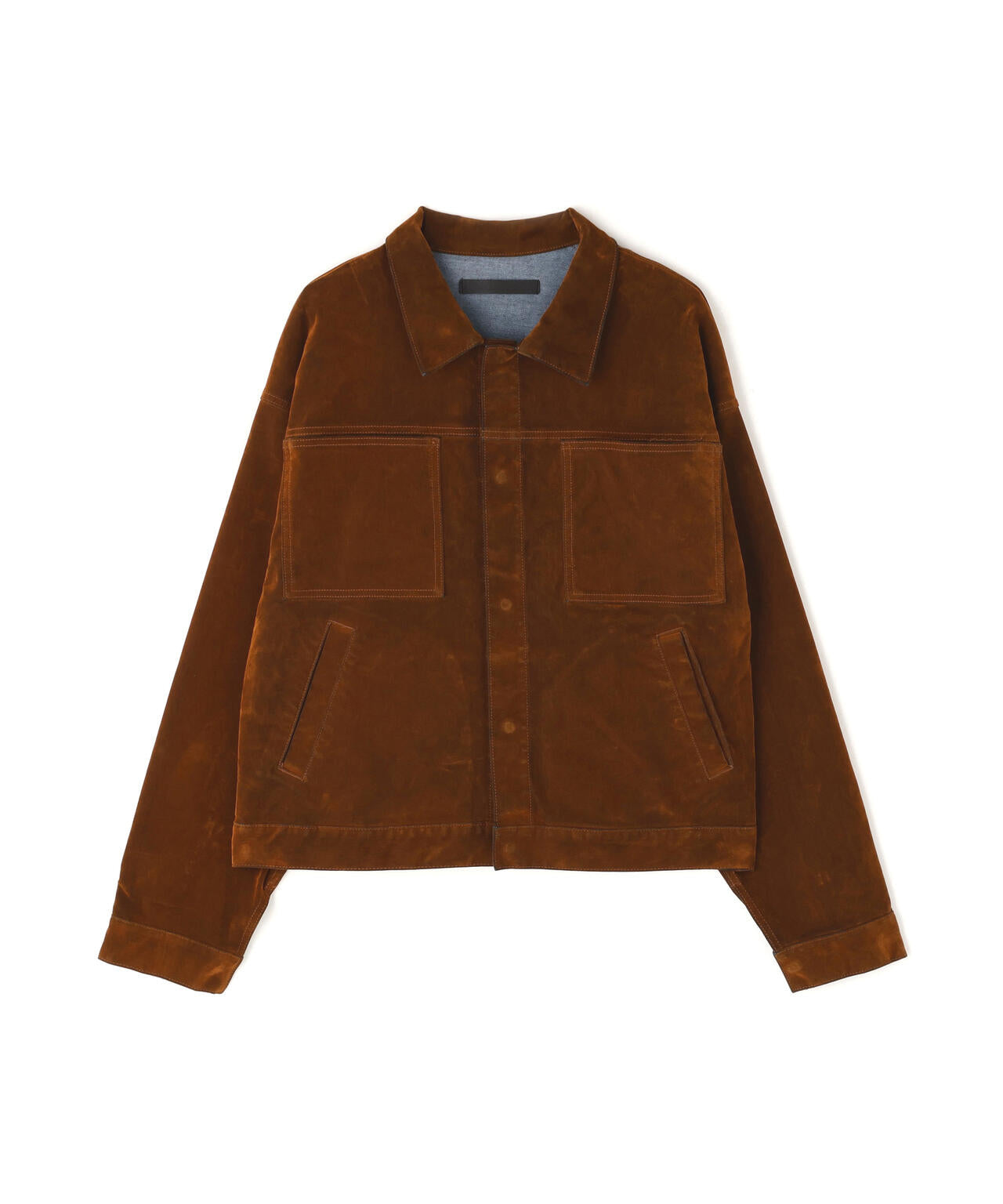 DankeSchon/ダンケシェーン/FLOCKY DENIM SHORT JACKET