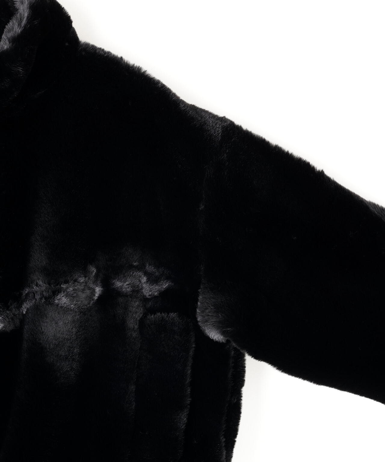 DankeSchon/ダンケシェーン/ECO FUR STAND BLOUSON BLACK