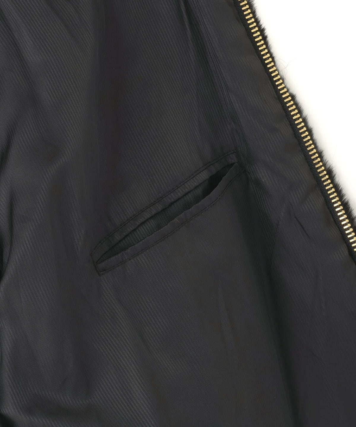 DankeSchon/ダンケシェーン/ECO FUR HOOD BLOUSON BLACK