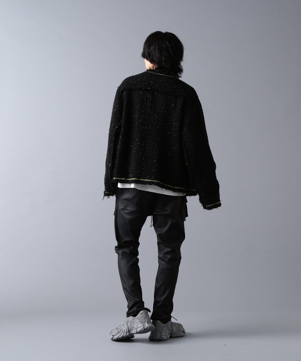 DankeSchon/ダンケシェーン/CHAIN EMBROIDERY TWEED JACKET