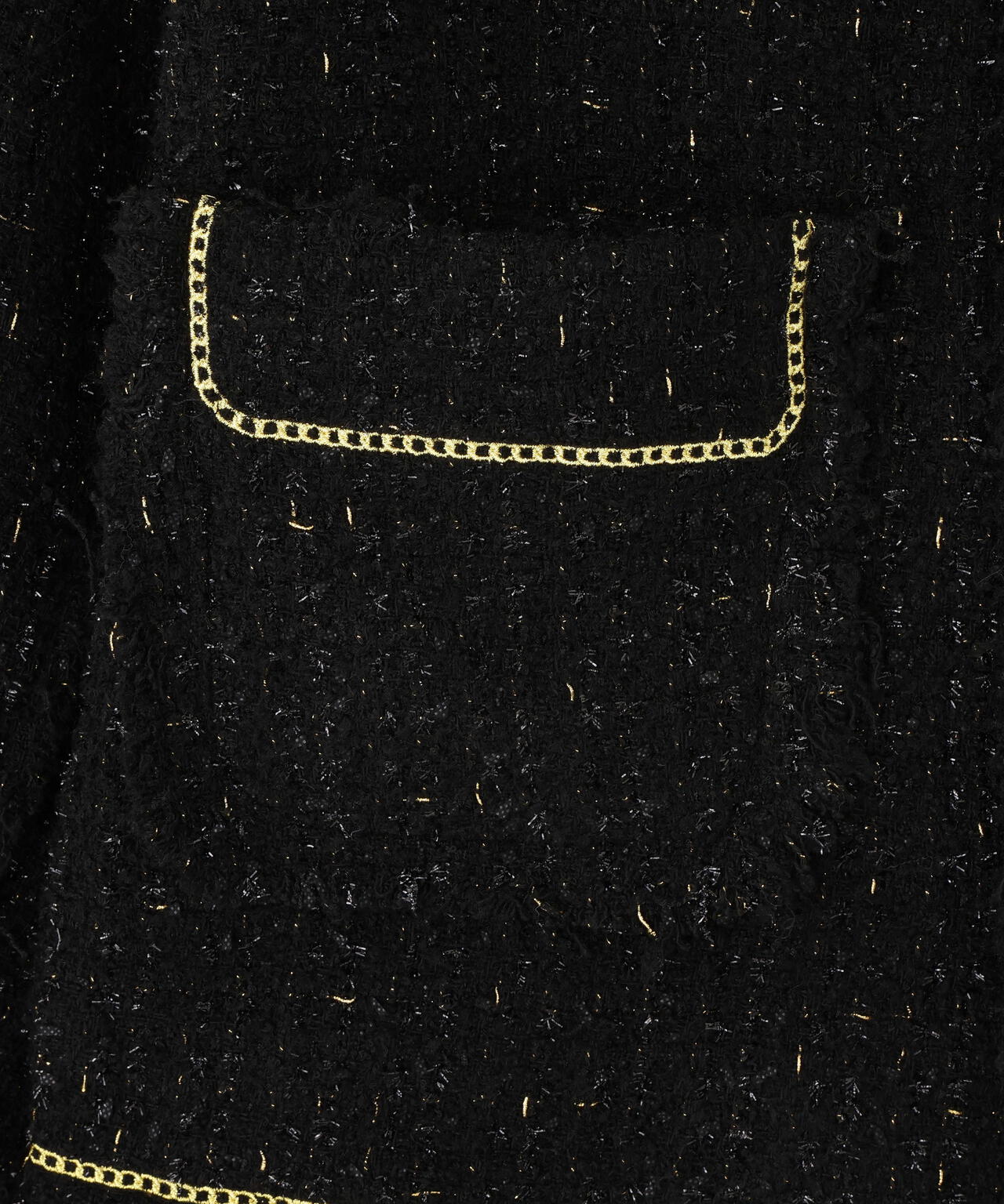 DankeSchon/ダンケシェーン/CHAIN EMBROIDERY TWEED JACKET