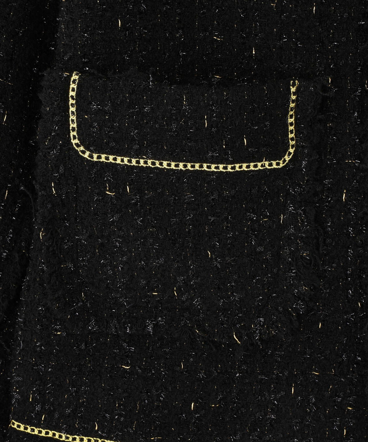 DankeSchon/ダンケシェーン/CHAIN EMBROIDERY TWEED JACKET
