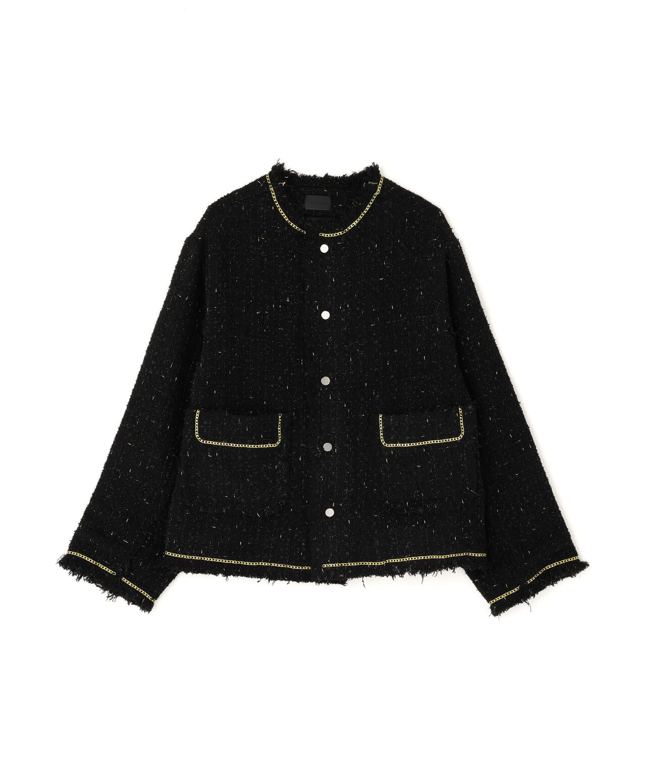 DankeSchon/ダンケシェーン/CHAIN EMBROIDERY TWEED JACKET