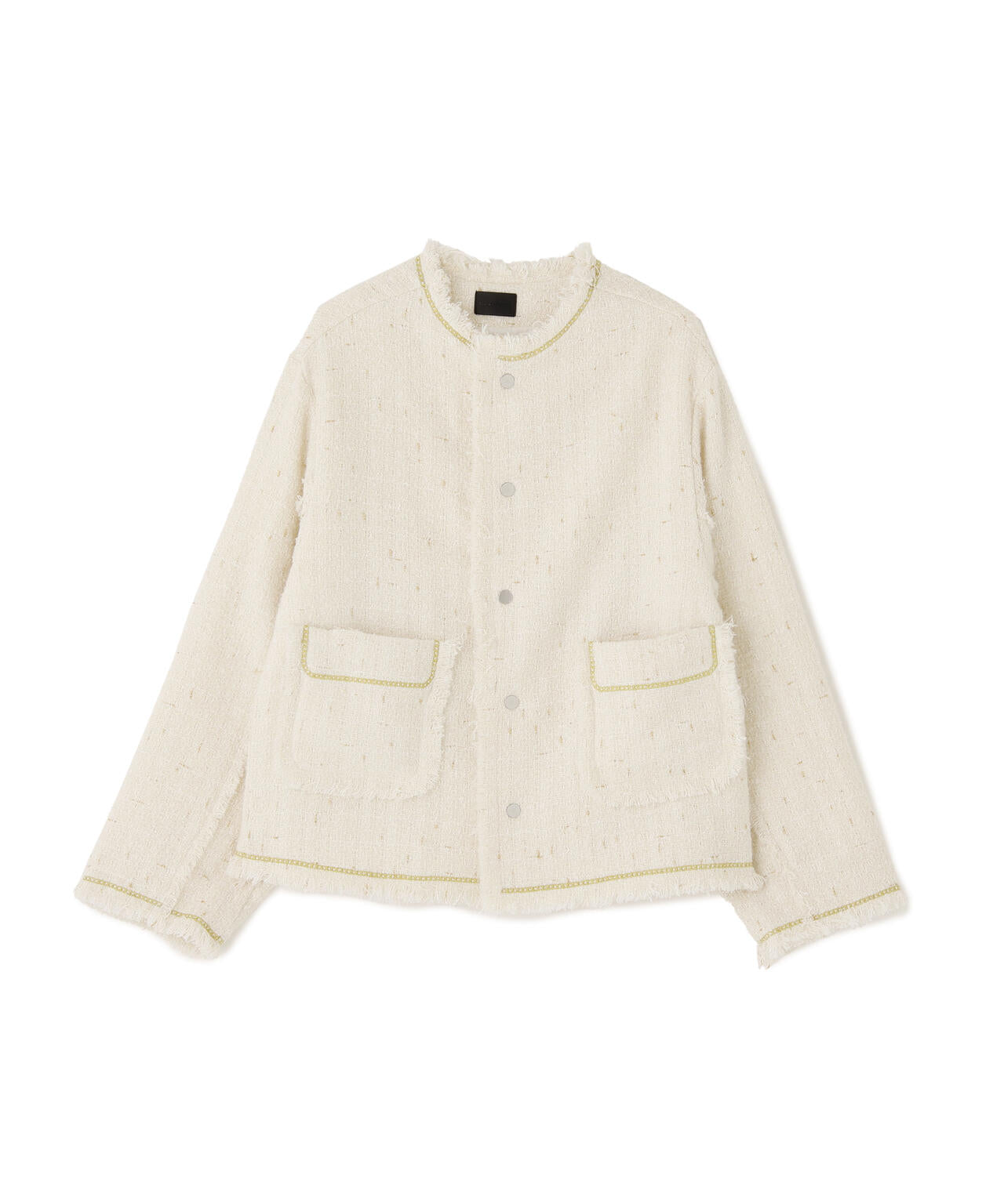 DankeSchon/ダンケシェーン/CHAIN EMBROIDERY TWEED JACKET