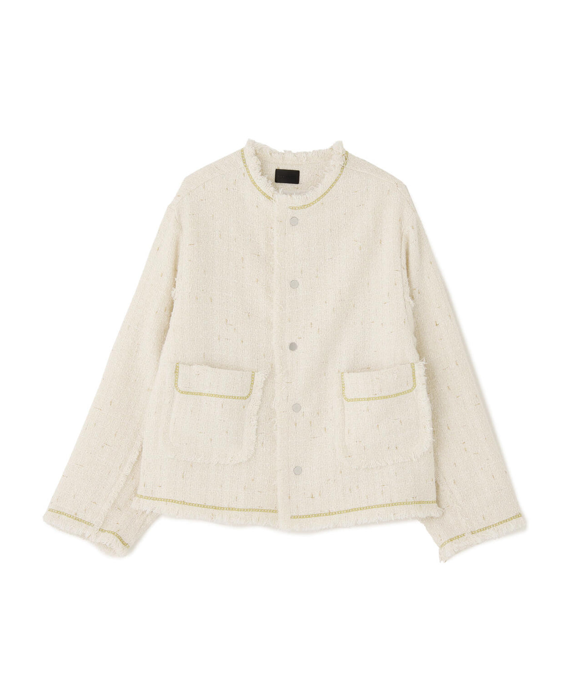 DankeSchon/ダンケシェーン/CHAIN EMBROIDERY TWEED JACKET